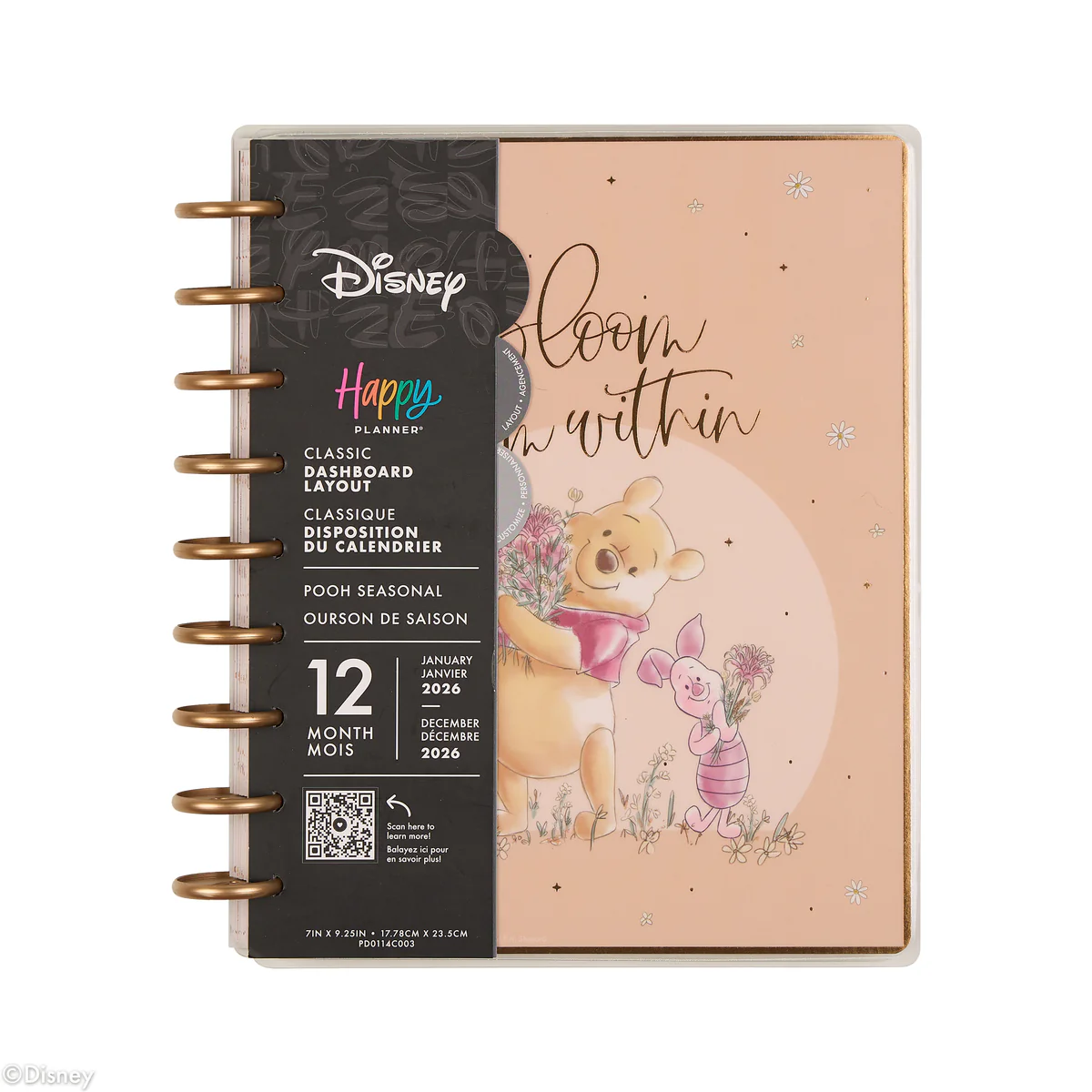 2026 Disney Winnie the Pooh Seasonal Customizable Planner - Classic Dashboard Layout - 12 Months - Image 18