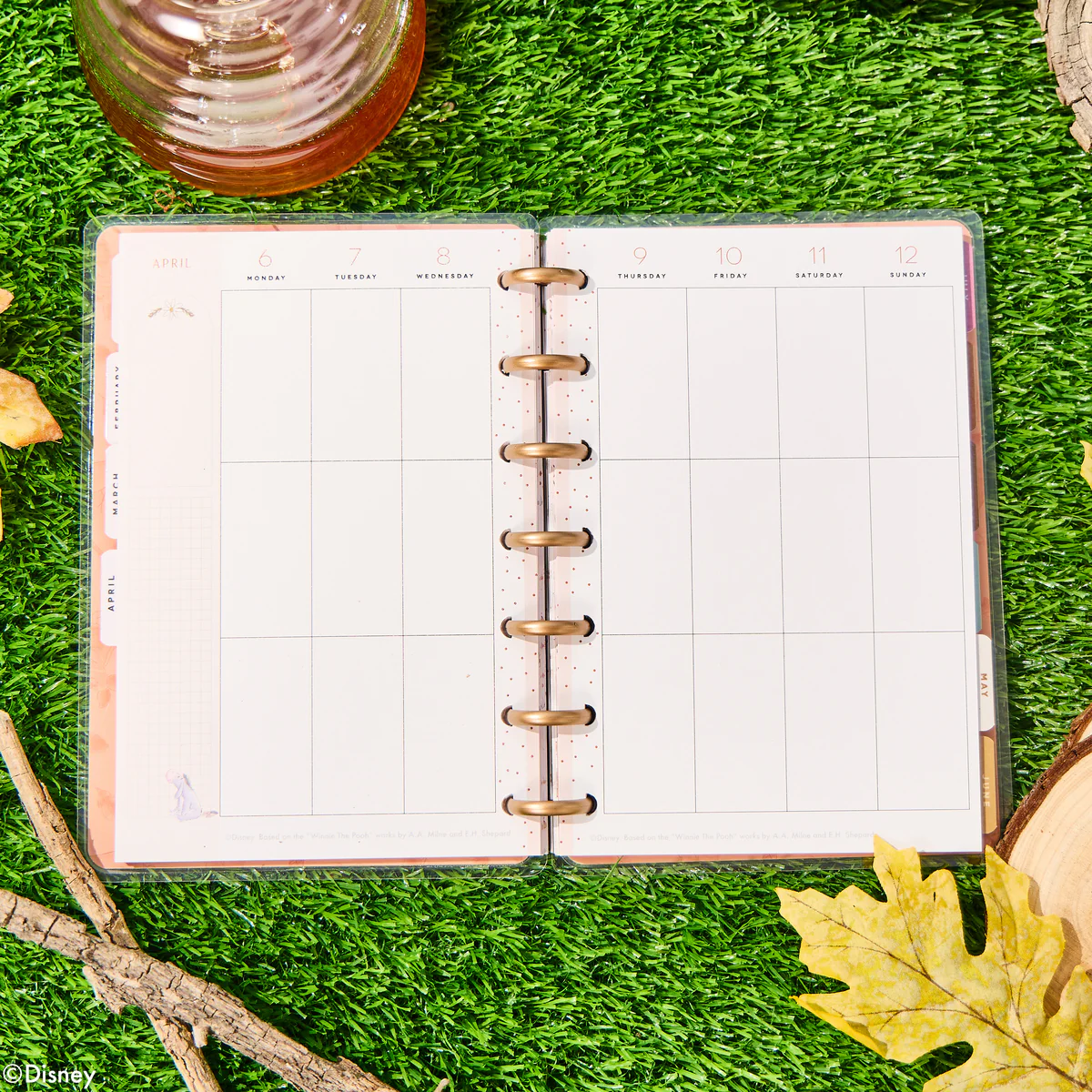 2026 Disney Winnie the Pooh Seasonal Customizable Planner - Mini Vertical Layout - 12 Month - Image 11