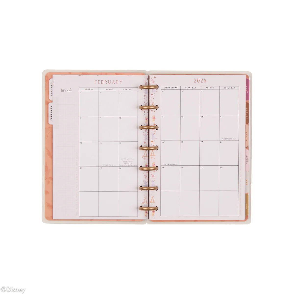2026 Disney Winnie the Pooh Seasonal Customizable Planner - Mini Vertical Layout - 12 Month - Image 15