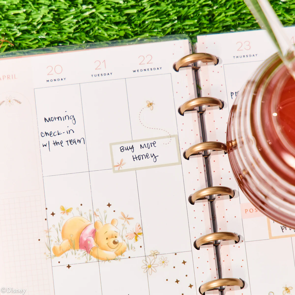 2026 Disney Winnie the Pooh Seasonal Customizable Planner - Mini Vertical Layout - 12 Month - Image 5