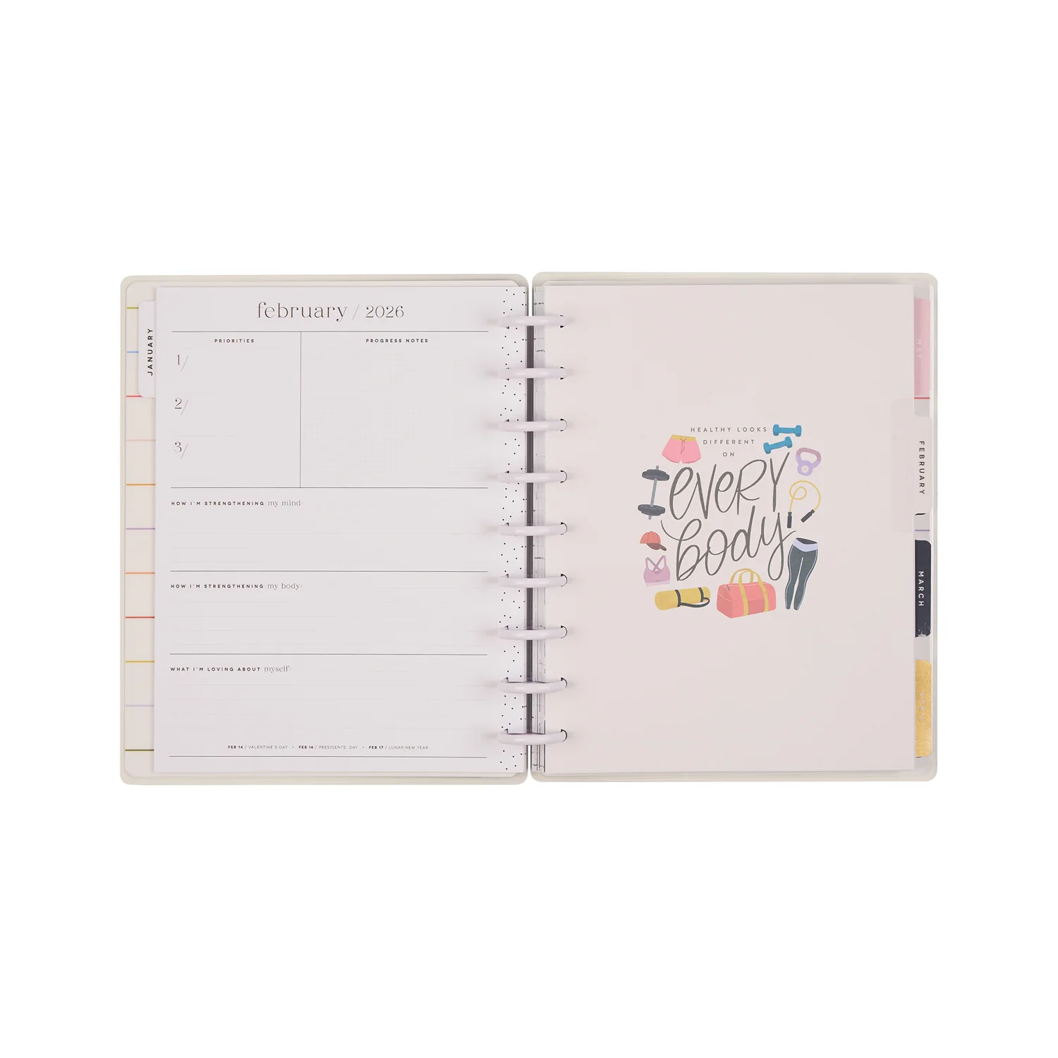2026 Fitness Icons Customizable Fitness Planner - Classic Fitness Layout - 12 Months - Image 13