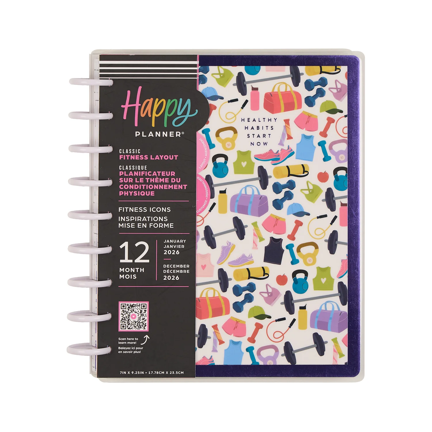 2026 Fitness Icons Customizable Fitness Planner - Classic Fitness Layout - 12 Months - Image 19