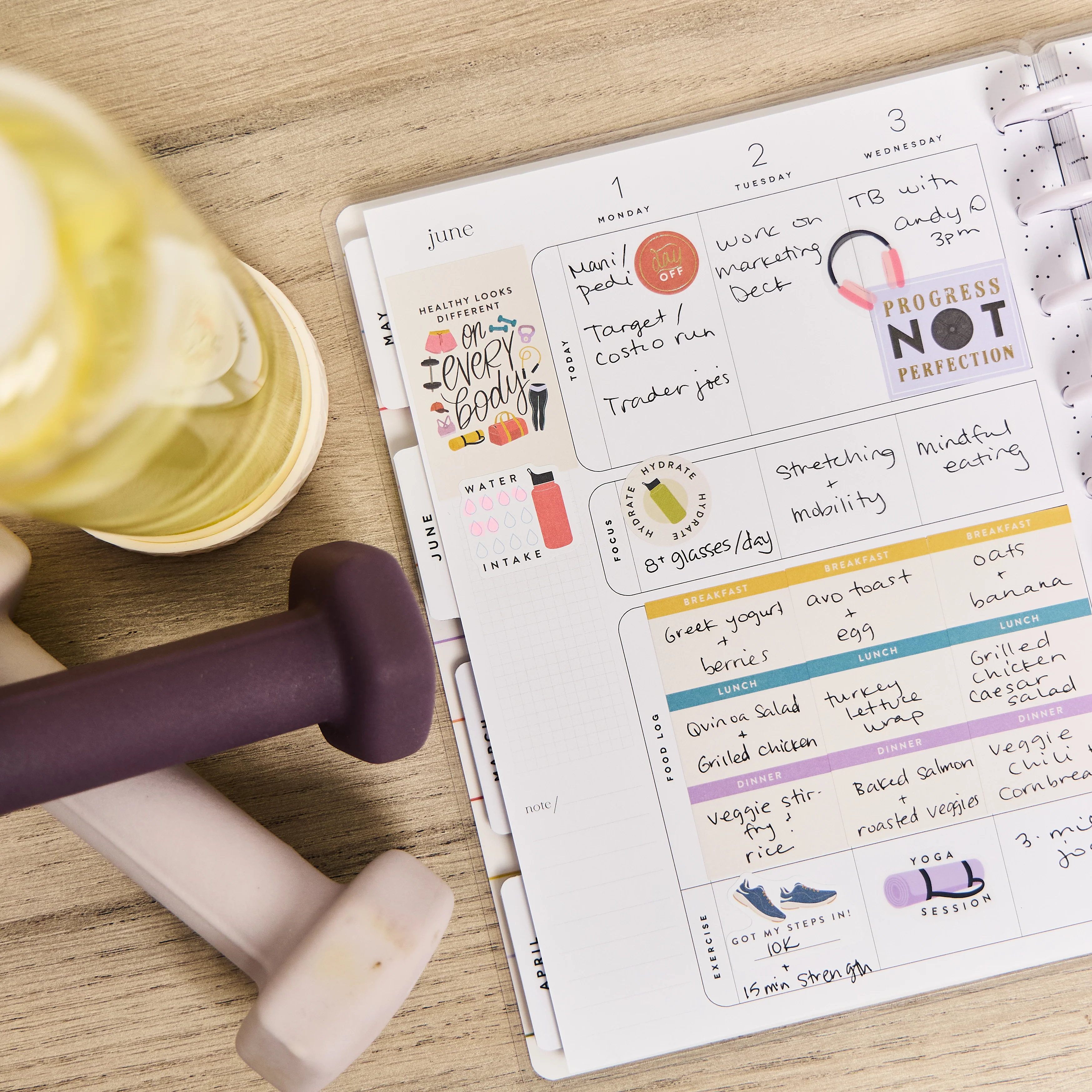 2026 Fitness Icons Customizable Fitness Planner - Classic Fitness Layout - 12 Months - Image 5
