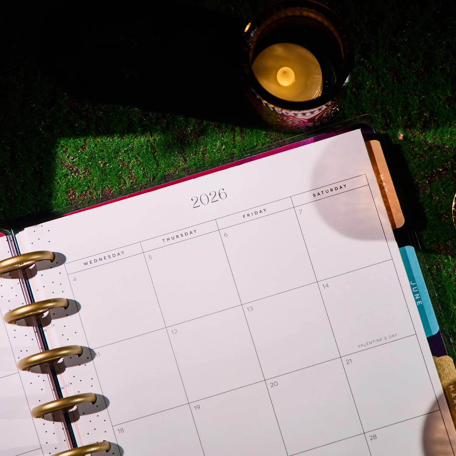 2026 Floral Energy Customizable Planner - Classic Color Block Layout - 12 Months - Image 10