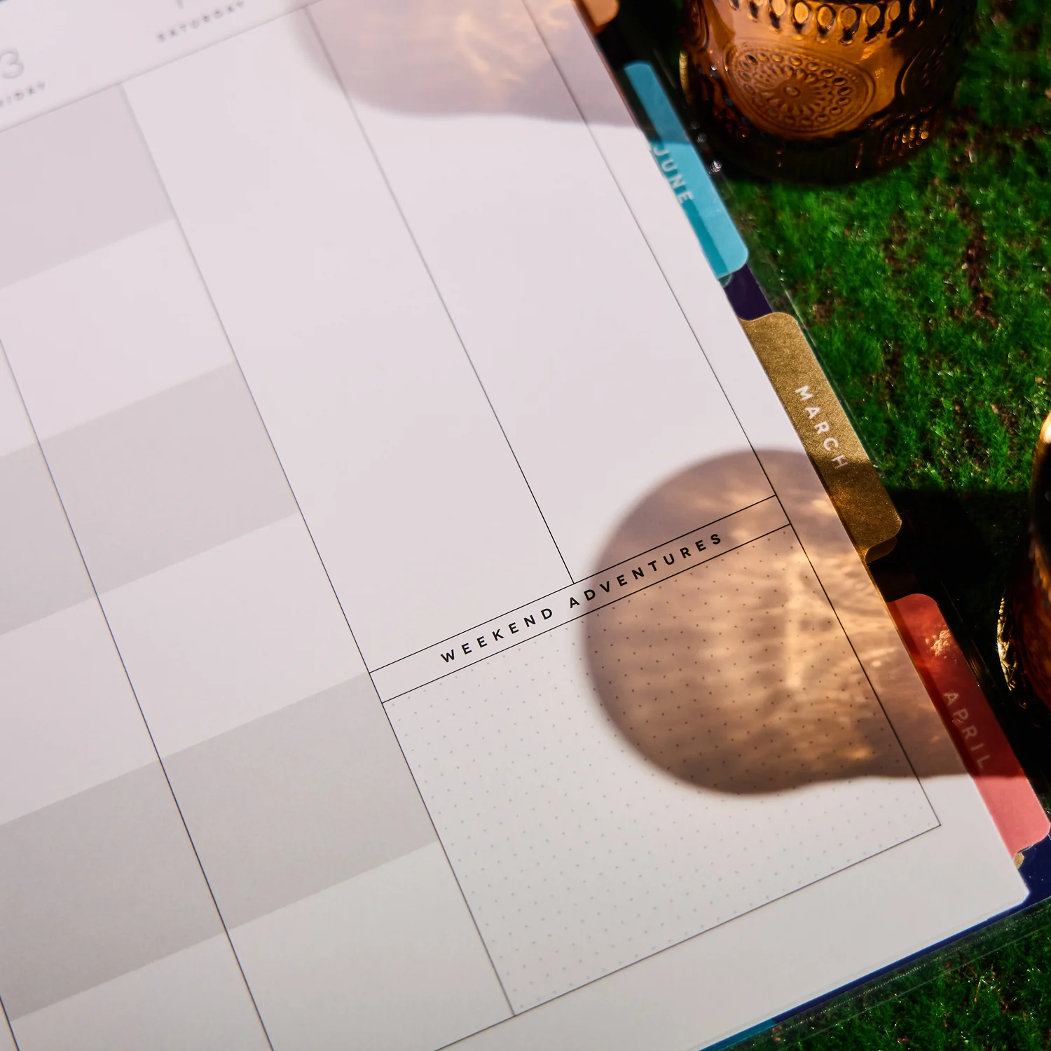 2026 Floral Energy Customizable Planner - Classic Color Block Layout - 12 Months - Image 11
