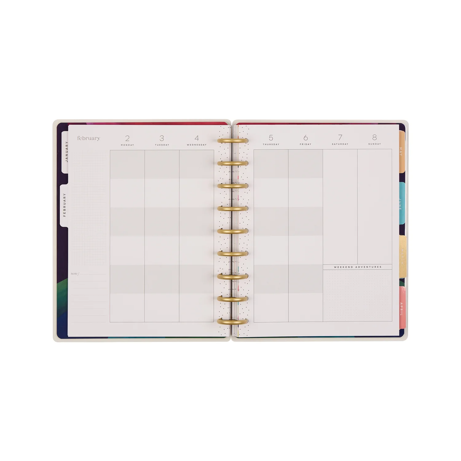 2026 Floral Energy Customizable Planner - Classic Color Block Layout - 12 Months - Image 15