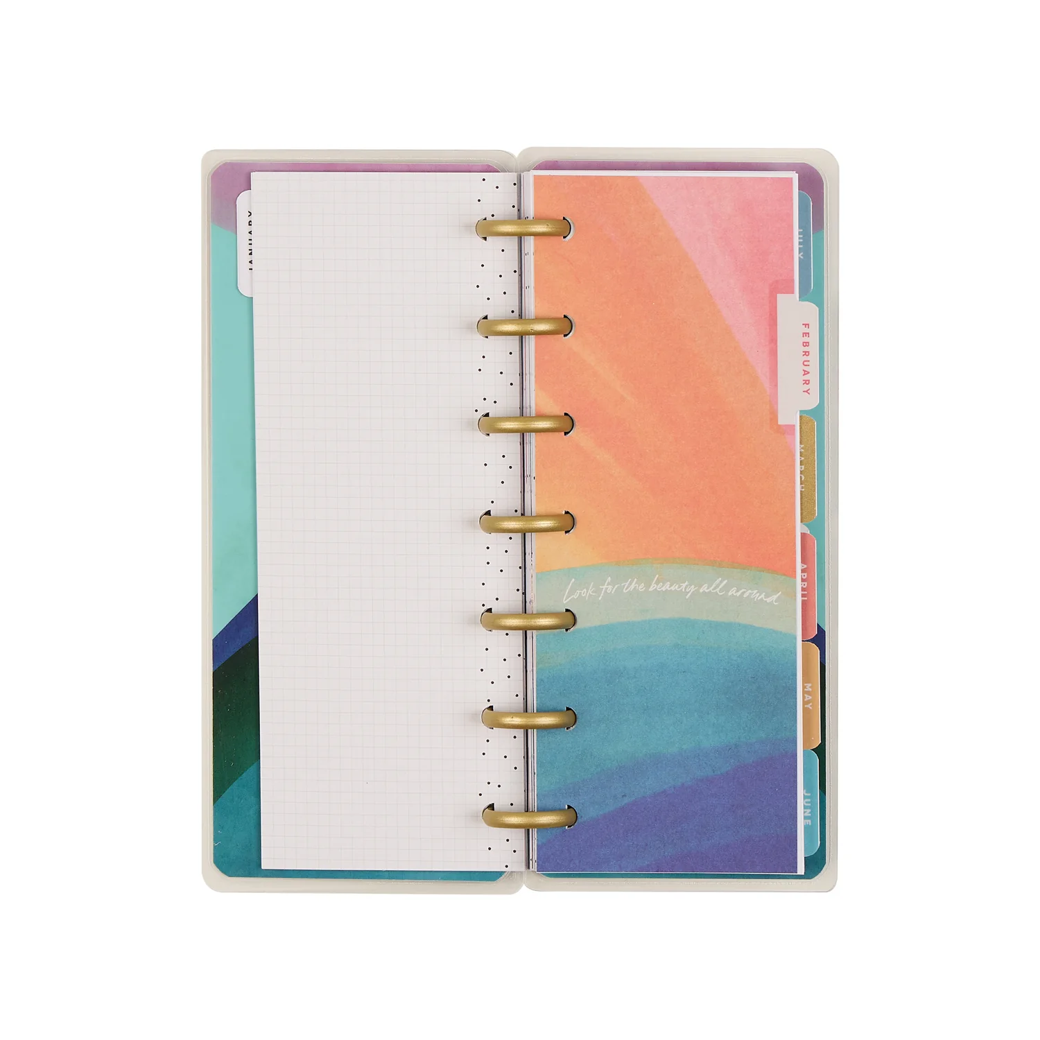 2026 Floral Energy Customizable Planner - Skinny Mini Horizontal Layout - 12 Months - Image 9