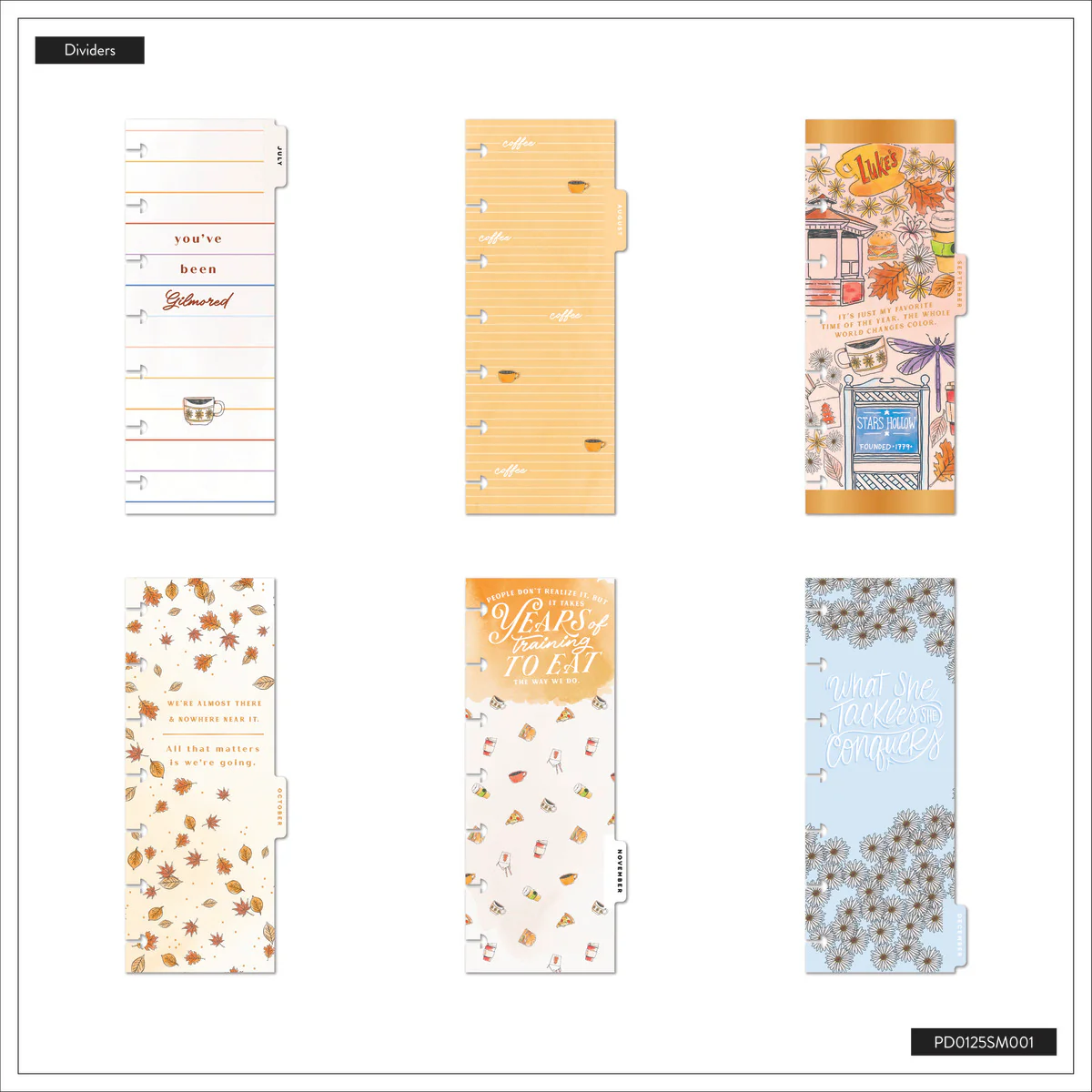 2026 Gilmore Girls Customizable Planner - Skinny Mini Horizontal Layout - 12 Months - Image 16