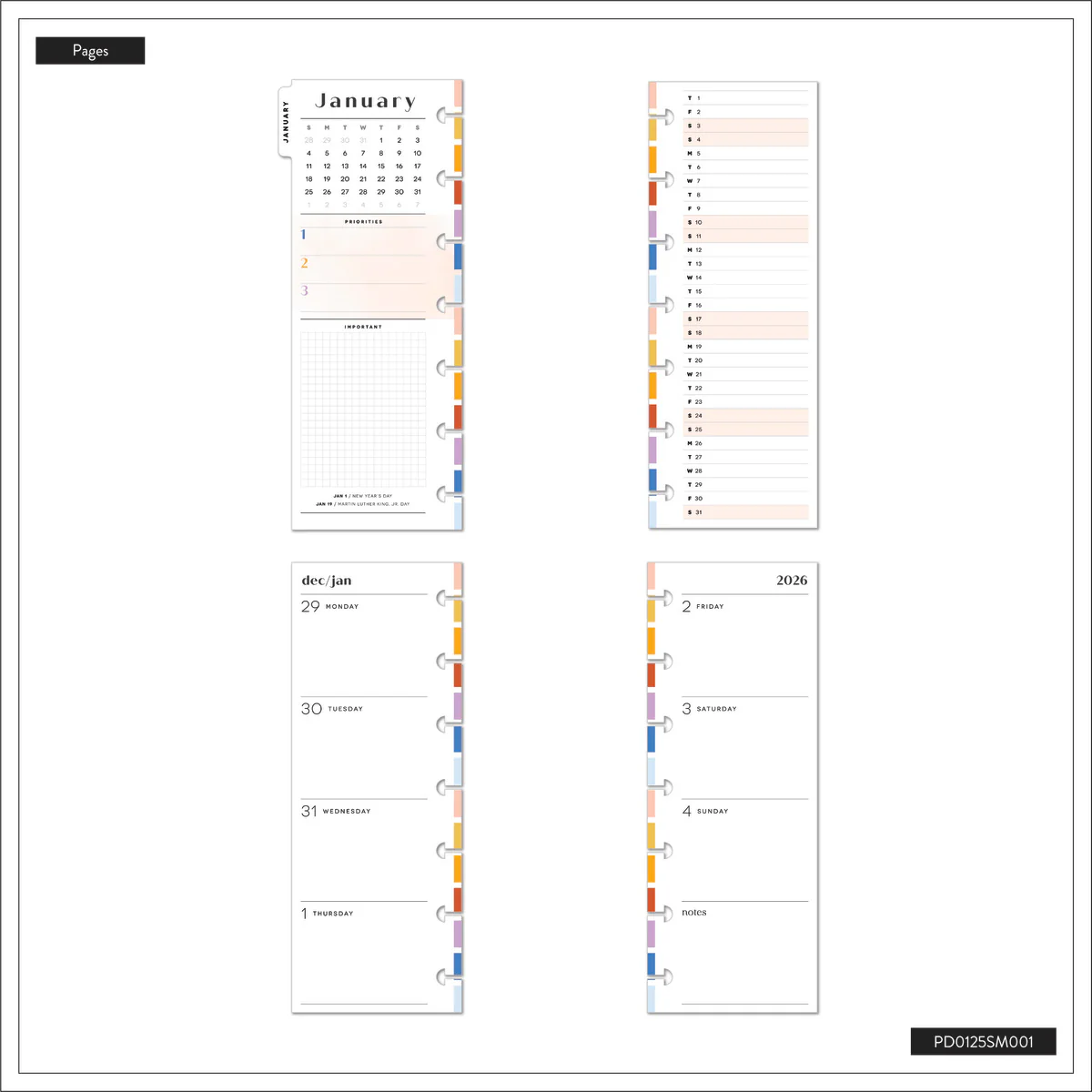 2026 Gilmore Girls Customizable Planner - Skinny Mini Horizontal Layout - 12 Months - Image 17