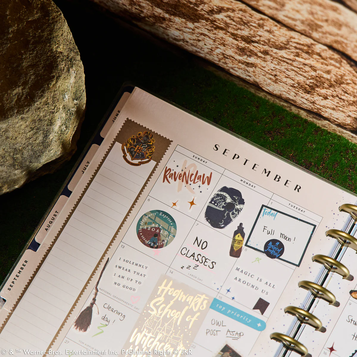 2026 Harry Potter Enchanted Grounds Customizable Planner - Big Color Block Layout - 12 Months - Image 11