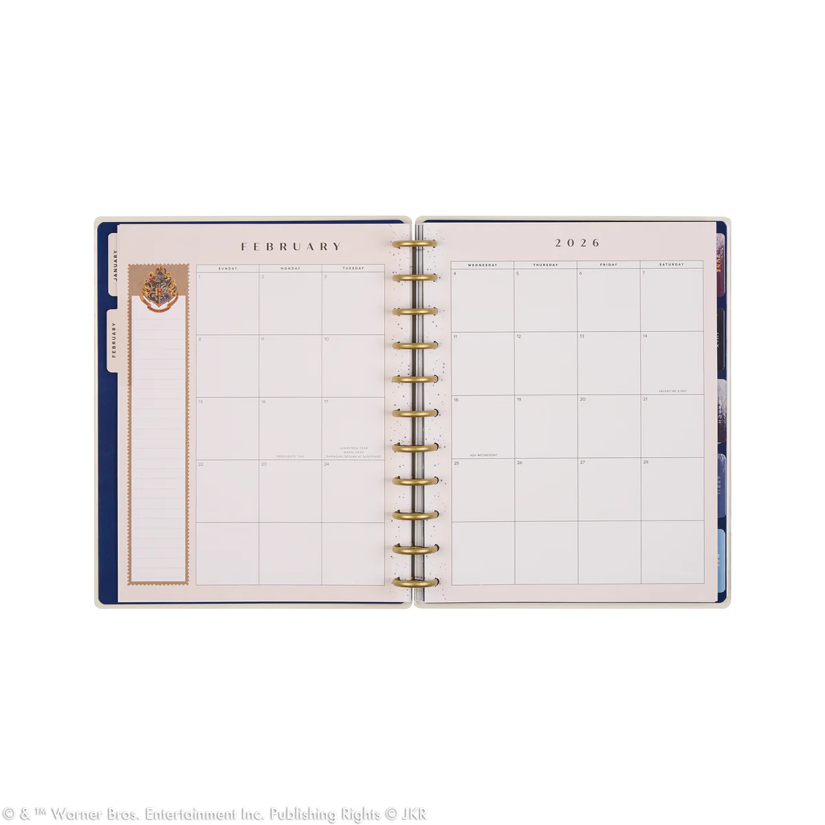 2026 Harry Potter Enchanted Grounds Customizable Planner - Big Color Block Layout - 12 Months - Image 15