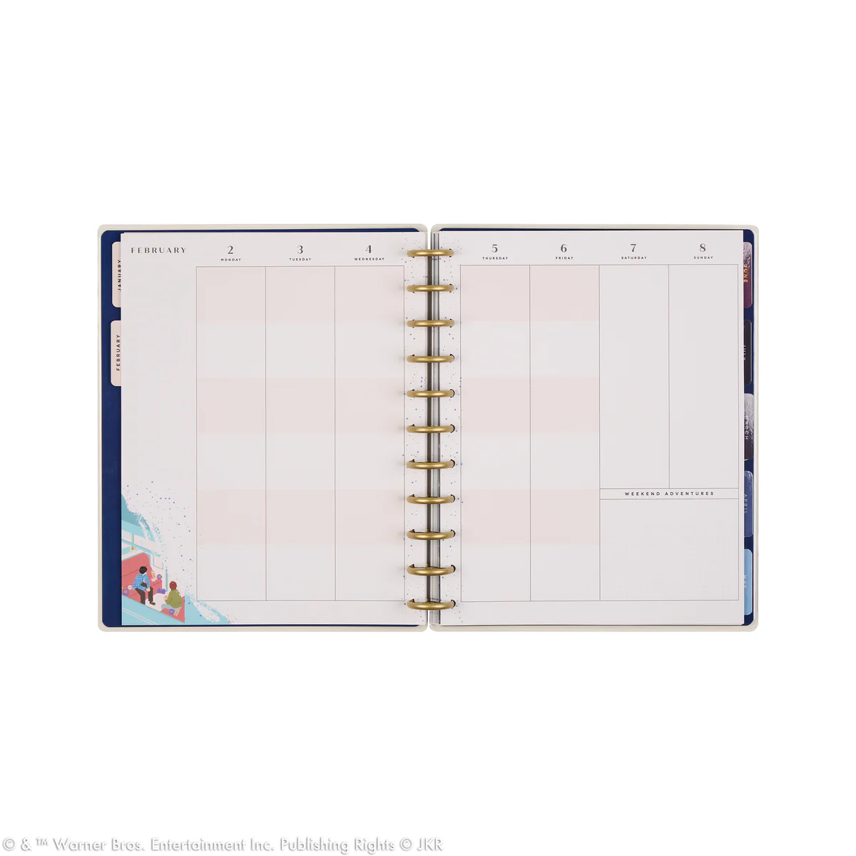 2026 Harry Potter Enchanted Grounds Customizable Planner - Big Color Block Layout - 12 Months - Image 16