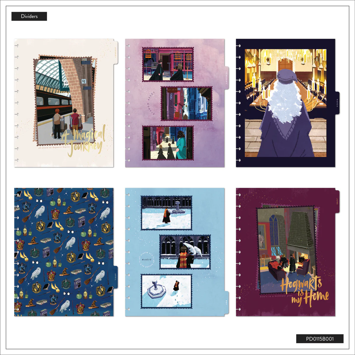 2026 Harry Potter Enchanted Grounds Customizable Planner - Big Color Block Layout - 12 Months - Image 18