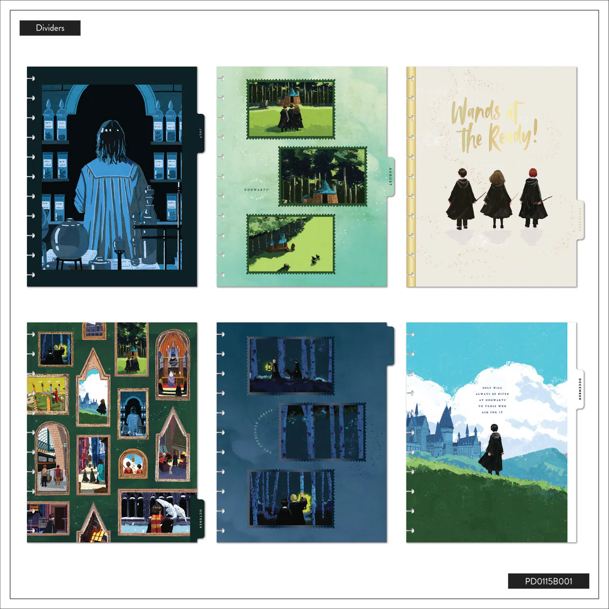 2026 Harry Potter Enchanted Grounds Customizable Planner - Big Color Block Layout - 12 Months - Image 19