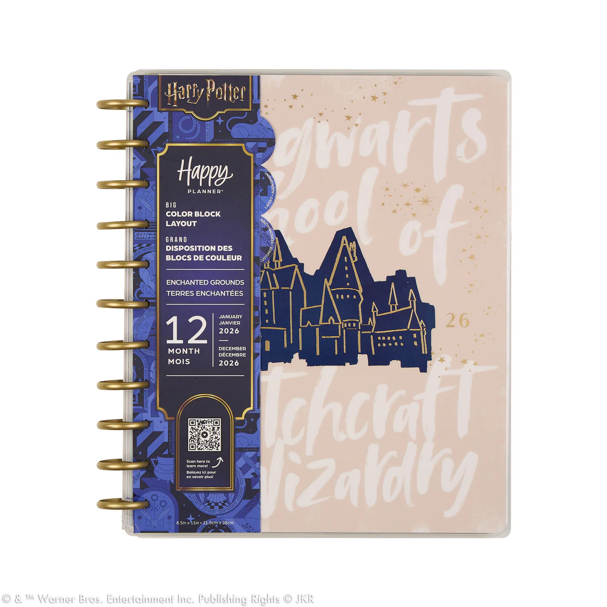2026 Harry Potter Enchanted Grounds Customizable Planner - Big Color Block Layout - 12 Months - Image 20
