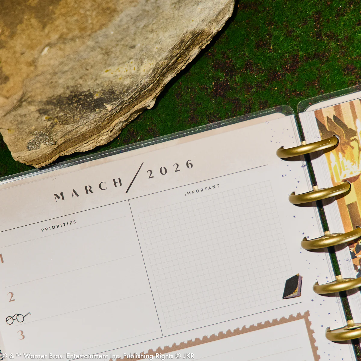 2026 Harry Potter Enchanted Grounds Customizable Planner - Classic Dashboard Layout - 12 Months - Image 12