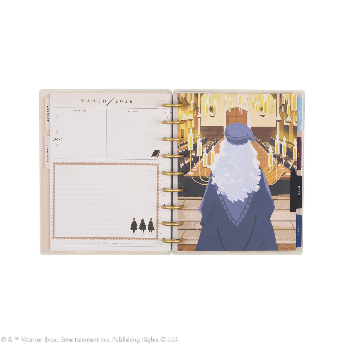 2026 Harry Potter Enchanted Grounds Customizable Planner - Classic Dashboard Layout - 12 Months - Image 15