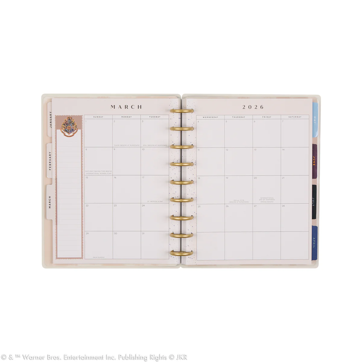 2026 Harry Potter Enchanted Grounds Customizable Planner - Classic Dashboard Layout - 12 Months - Image 16