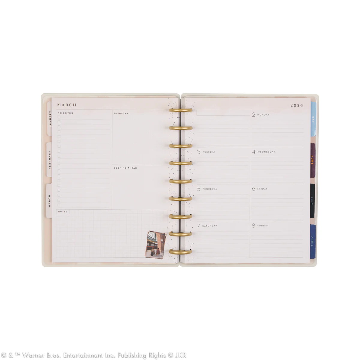 2026 Harry Potter Enchanted Grounds Customizable Planner - Classic Dashboard Layout - 12 Months - Image 17
