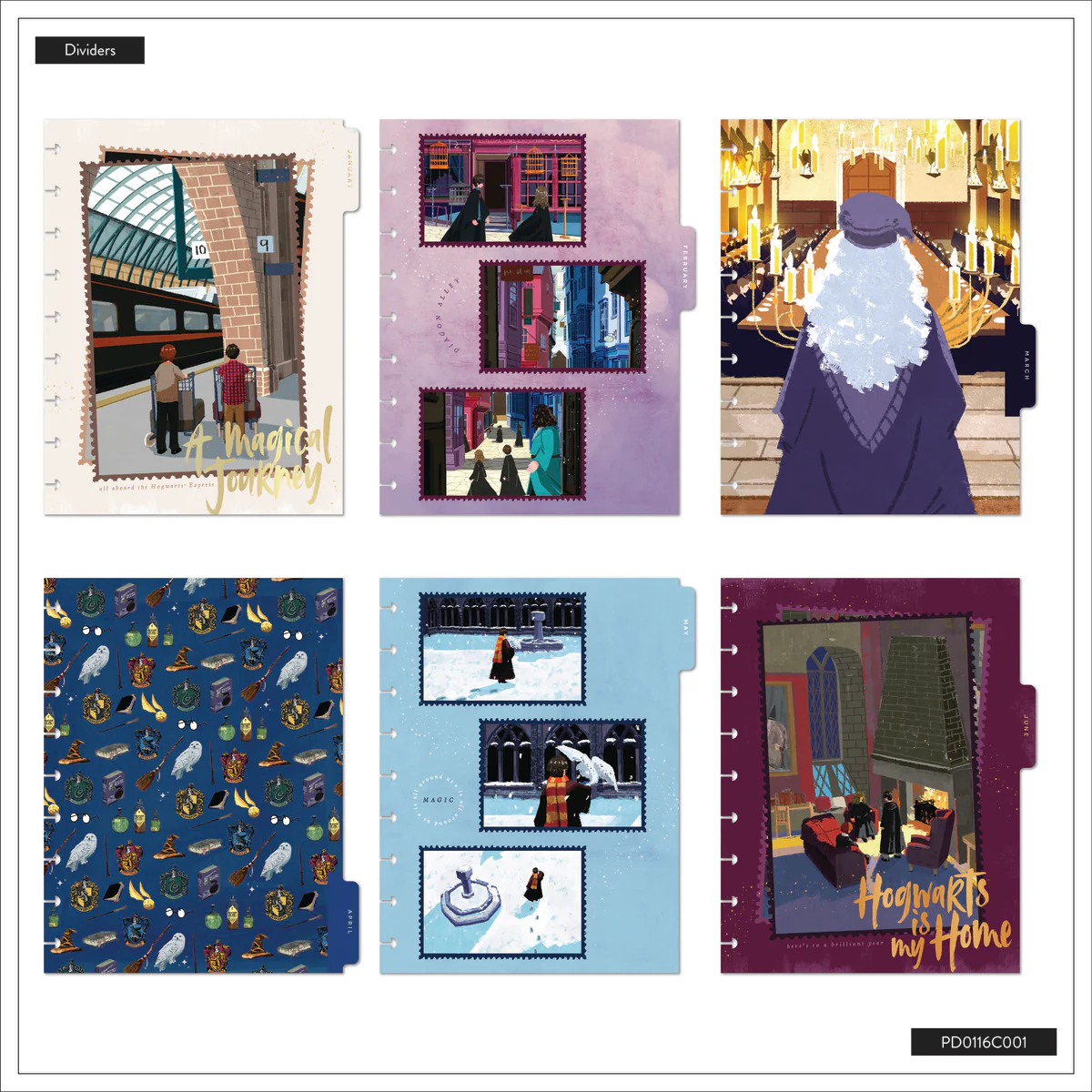 2026 Harry Potter Enchanted Grounds Customizable Planner - Classic Dashboard Layout - 12 Months - Image 19