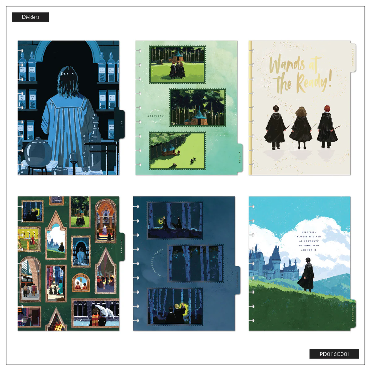 2026 Harry Potter Enchanted Grounds Customizable Planner - Classic Dashboard Layout - 12 Months - Image 20