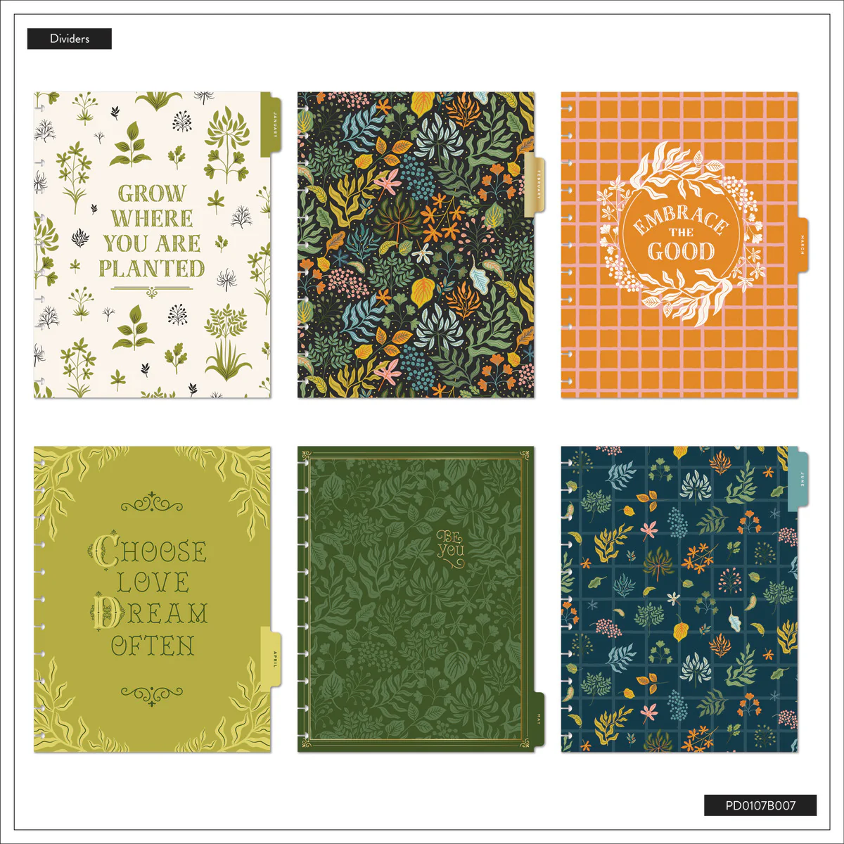 2026 Herbarium Customizable Planner - Big Dashboard Layout - 12 Months - Image 15