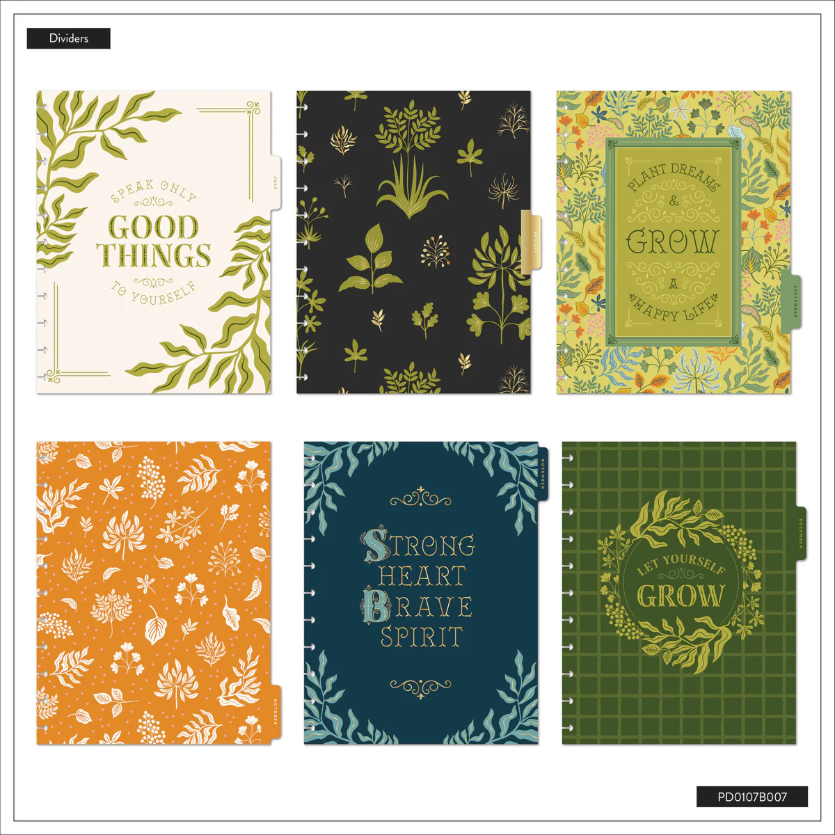 2026 Herbarium Customizable Planner - Big Dashboard Layout - 12 Months - Image 16