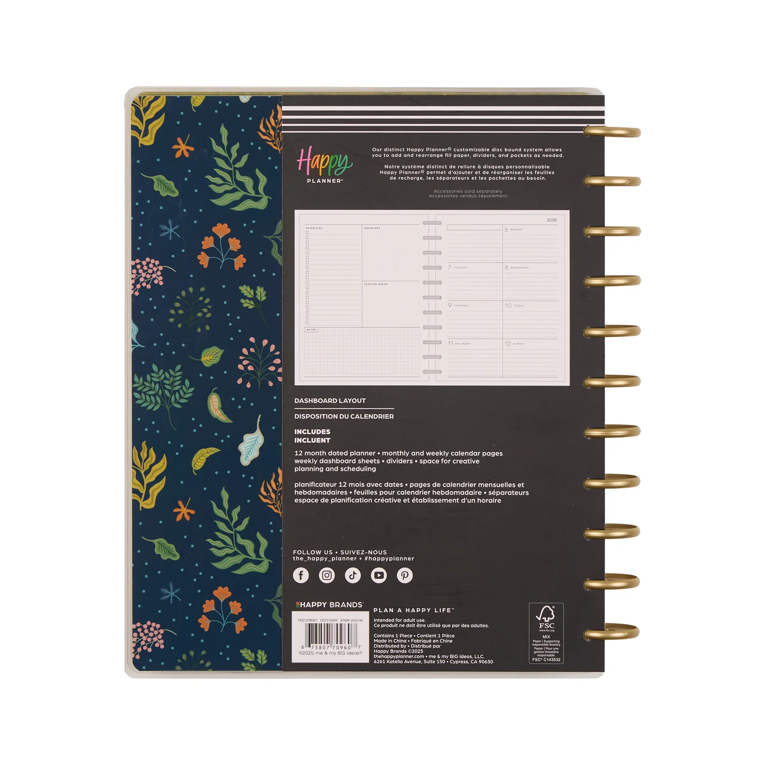 2026 Herbarium Customizable Planner - Big Dashboard Layout - 12 Months - Image 20