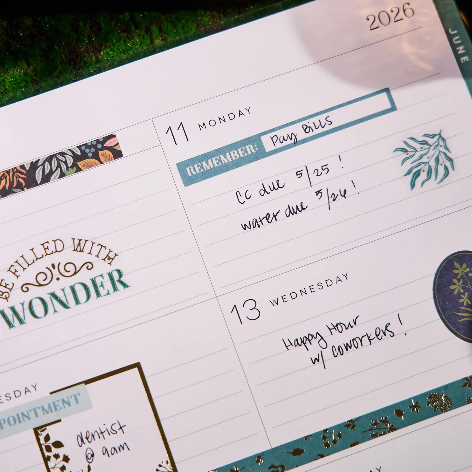 2026 Herbarium Customizable Planner - Big Dashboard Layout - 12 Months - Image 6