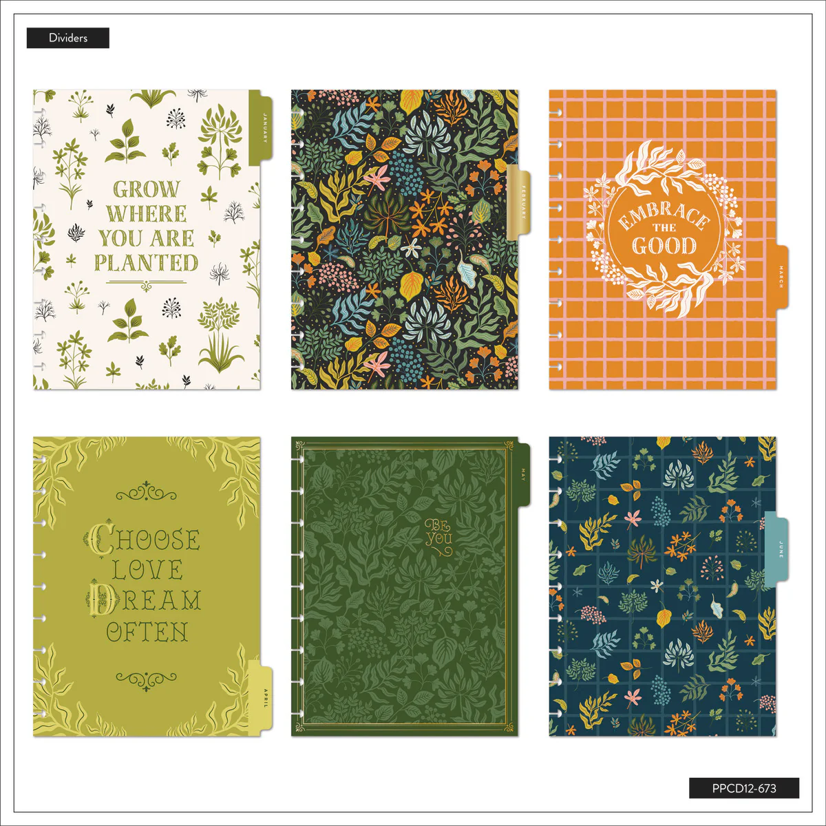 2026 Herbarium Customizable Planner - Classic Horizontal Layout - 12 Months - Image 17