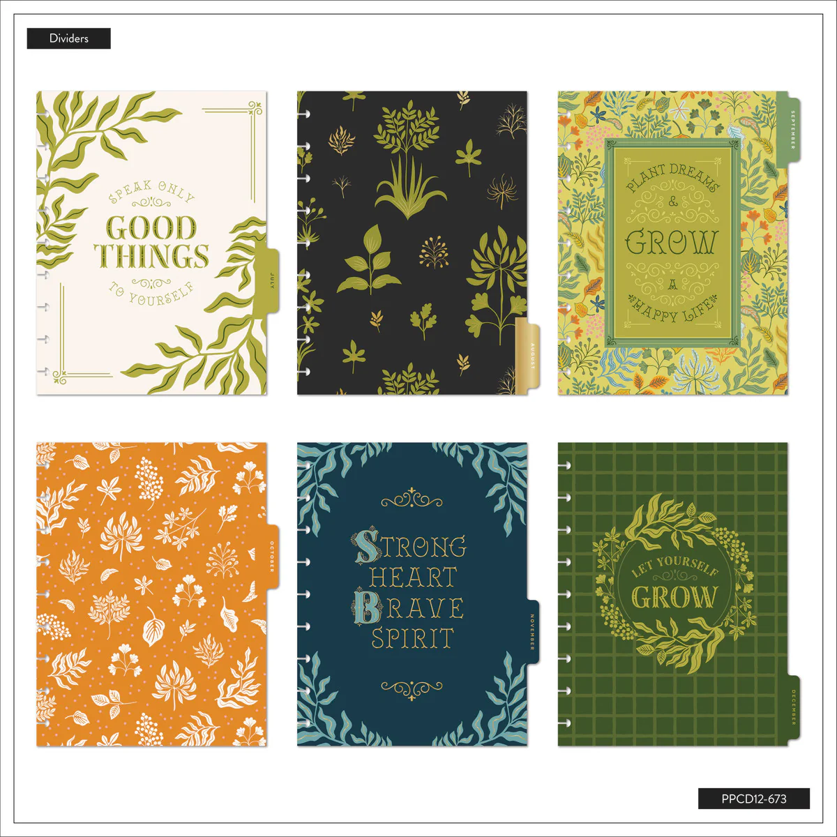 2026 Herbarium Customizable Planner - Classic Horizontal Layout - 12 Months - Image 18