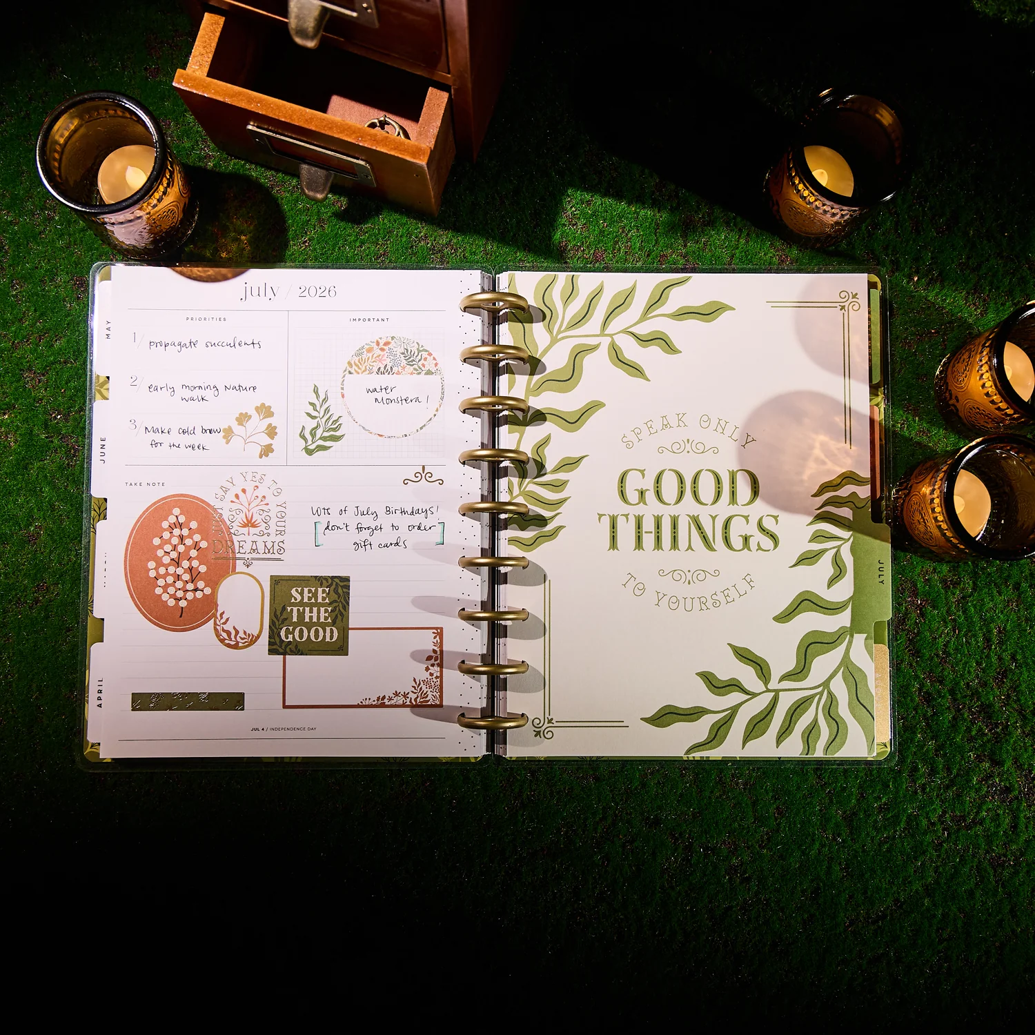 2026 Herbarium Customizable Planner - Classic Horizontal Layout - 12 Months - Image 4