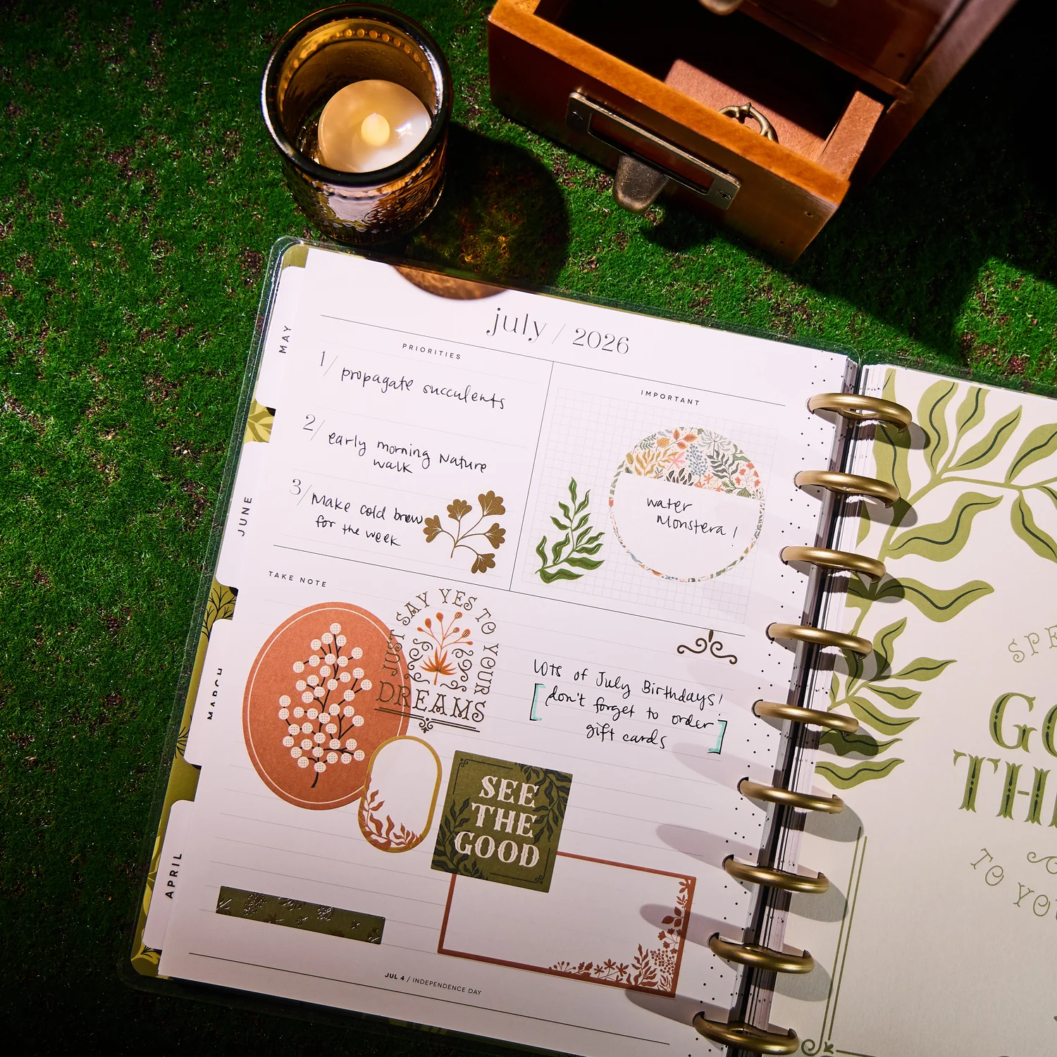 2026 Herbarium Customizable Planner - Classic Horizontal Layout - 12 Months - Image 5
