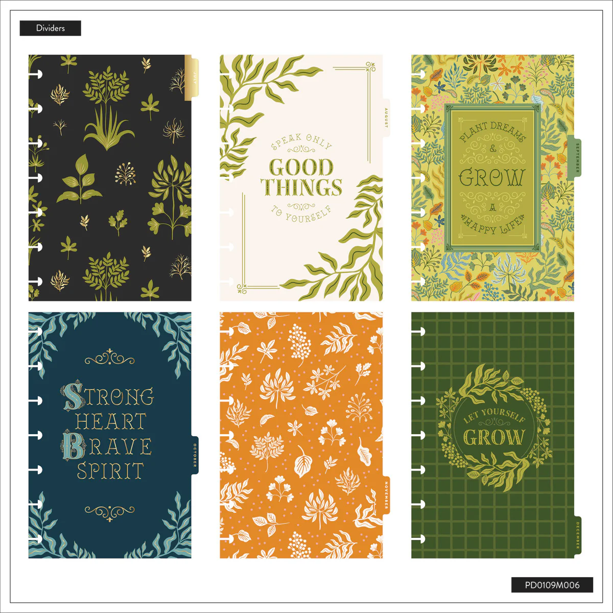 2026 Herbarium Customizable Planner - Mini Horizontal Layout - 12 Months - Image 14