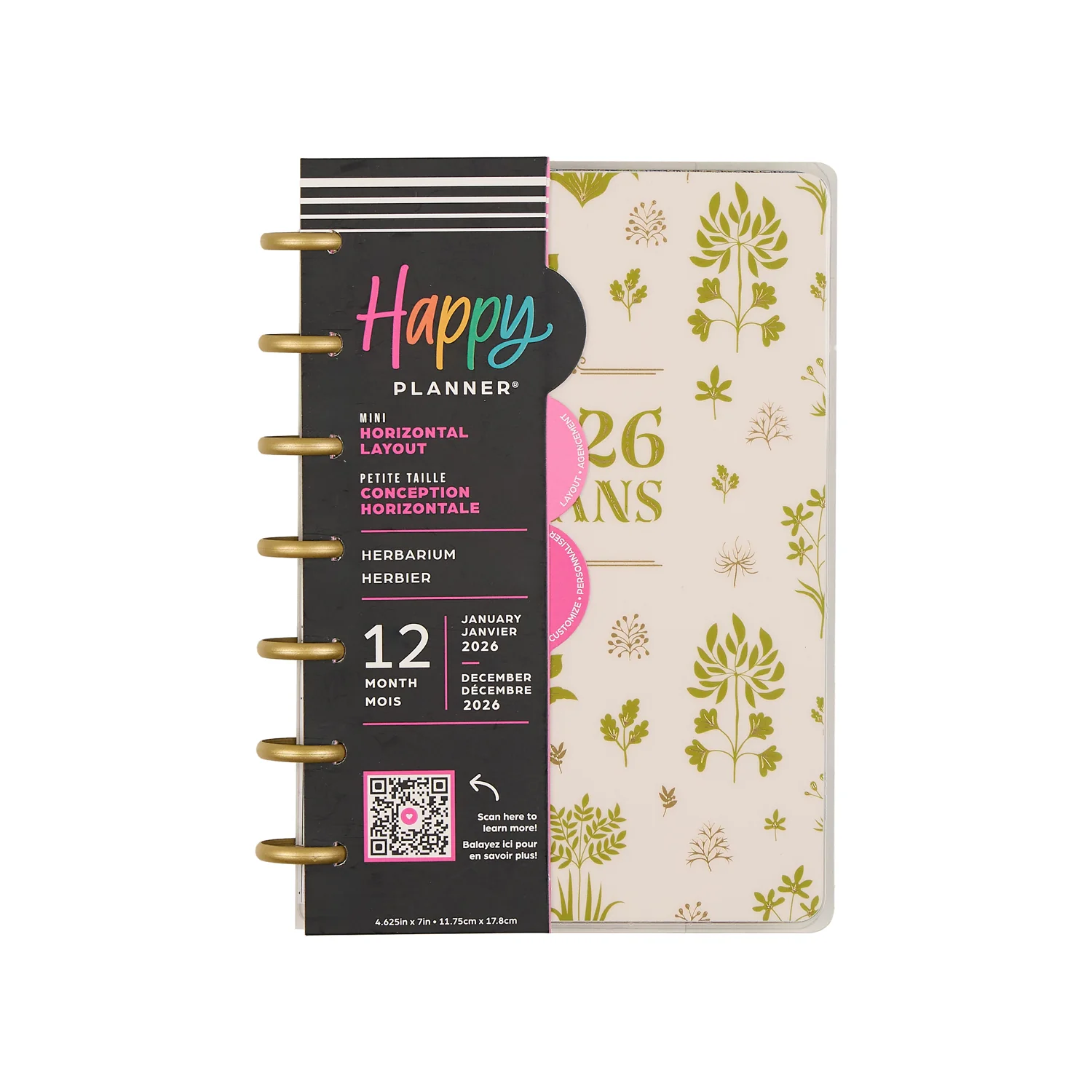 2026 Herbarium Customizable Planner - Mini Horizontal Layout - 12 Months - Image 16