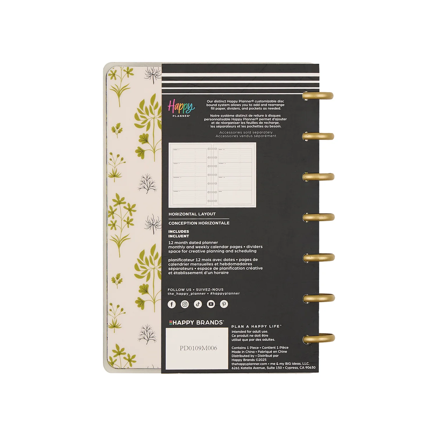 2026 Herbarium Customizable Planner - Mini Horizontal Layout - 12 Months - Image 18