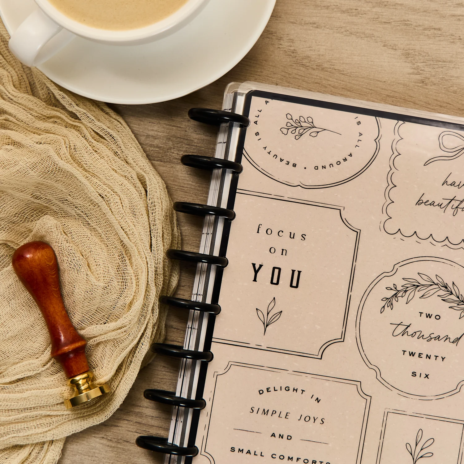 2026 Heritage Charm Customizable Planner - Big Dashboard Layout - 12 Months - Image 4