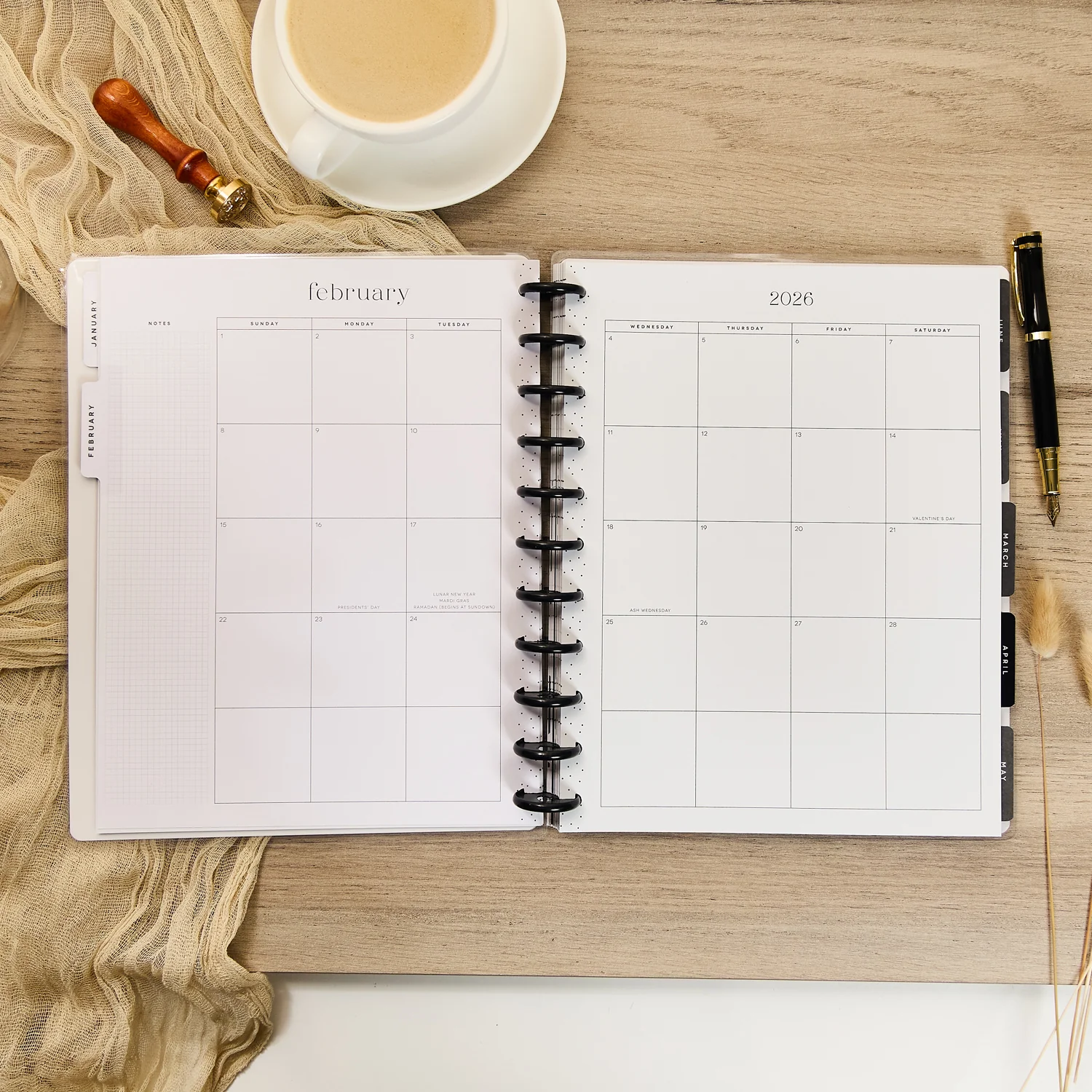 2026 Heritage Charm Customizable Planner - Big Dashboard Layout - 12 Months - Image 9