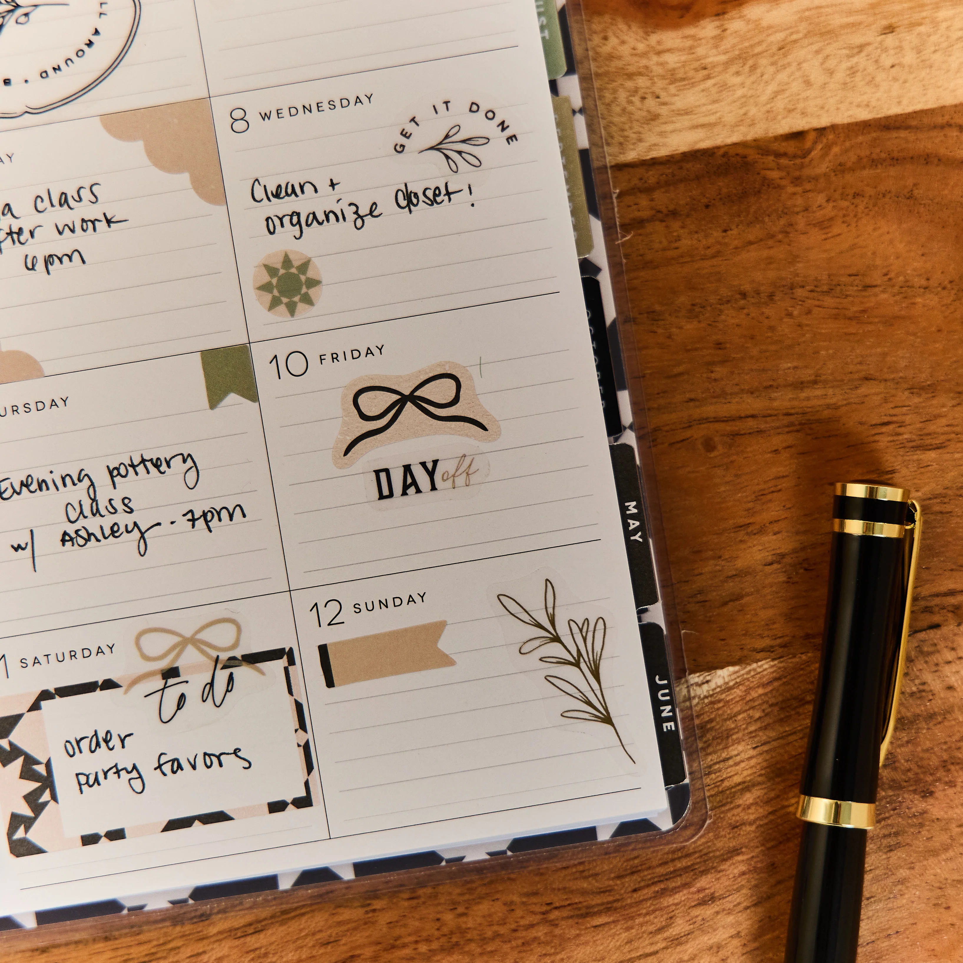 2026 Heritage Charm Customizable Planner - Mini Dashboard Layout - 12 Months - Image 6