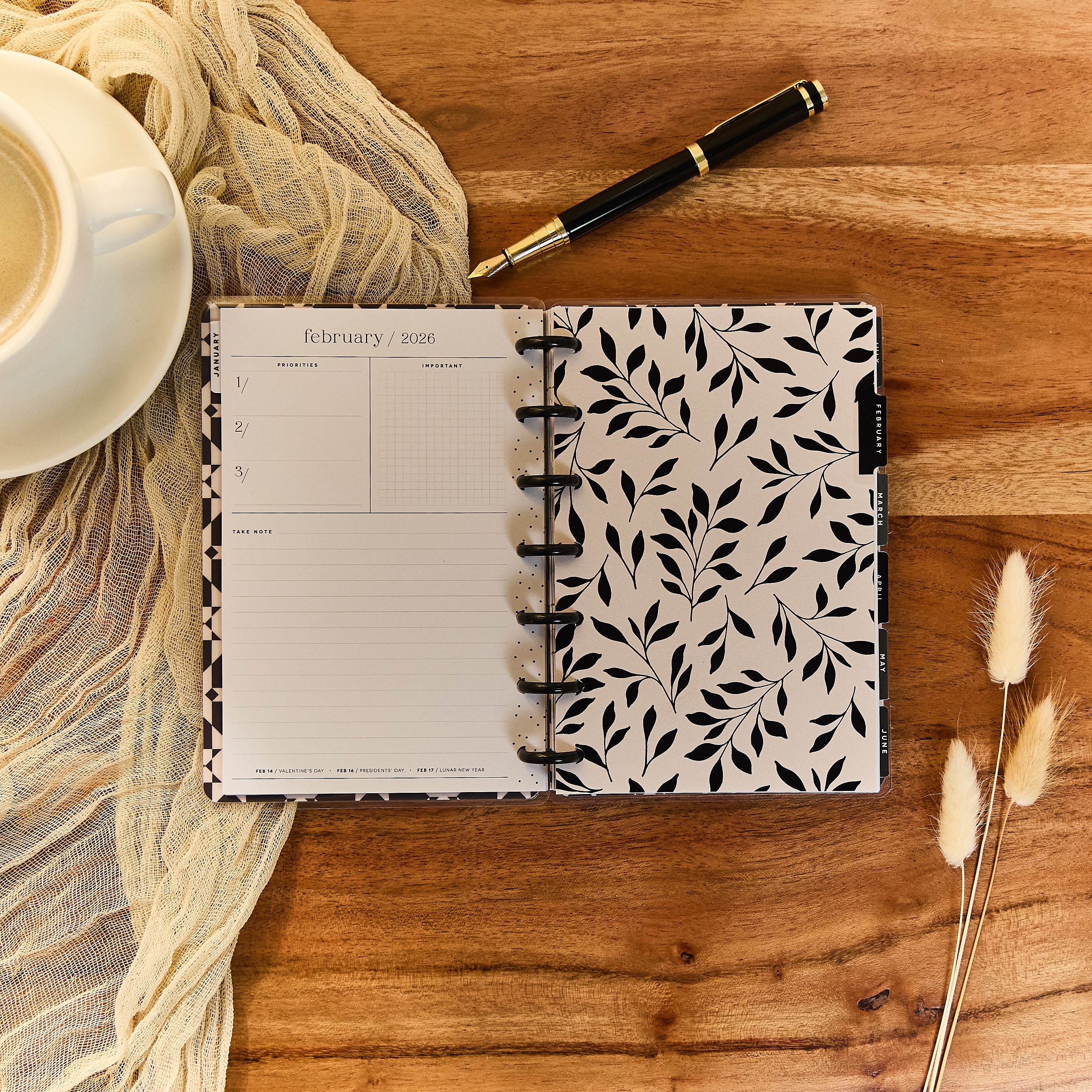2026 Heritage Charm Customizable Planner - Mini Dashboard Layout - 12 Months - Image 7