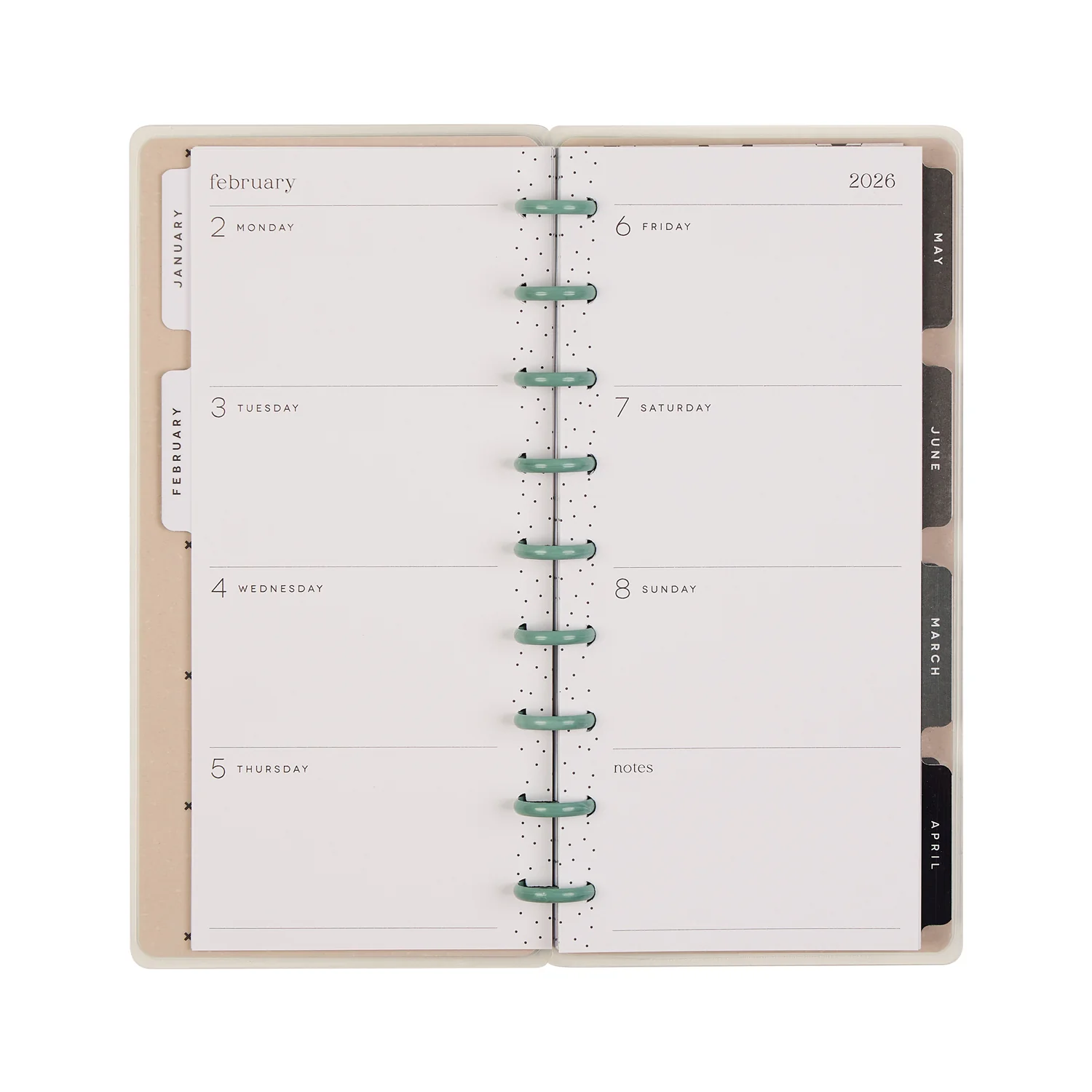 2026 Heritage Charm Customizable Planner - Skinny Classic Horizontal Layout - 12 Months - Image 14