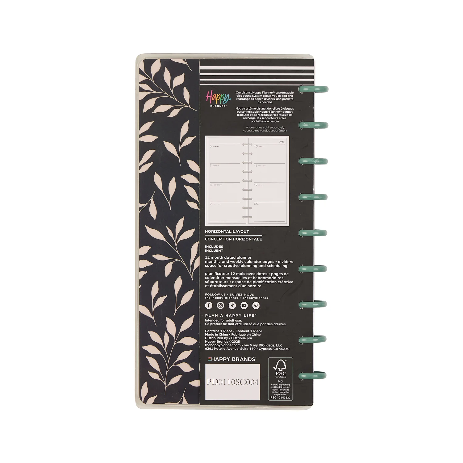 2026 Heritage Charm Customizable Planner - Skinny Classic Horizontal Layout - 12 Months - Image 20