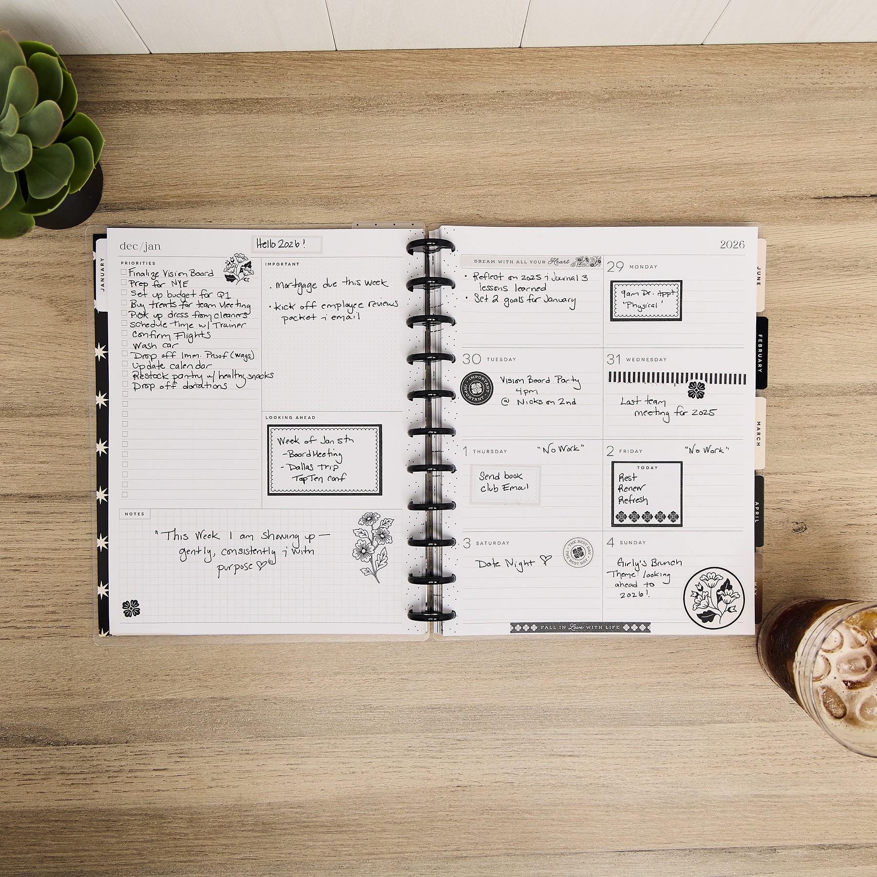 2026 Ink & Ivy Customizable Planner - Big Dashboard Layout - 12 Months - Image 10
