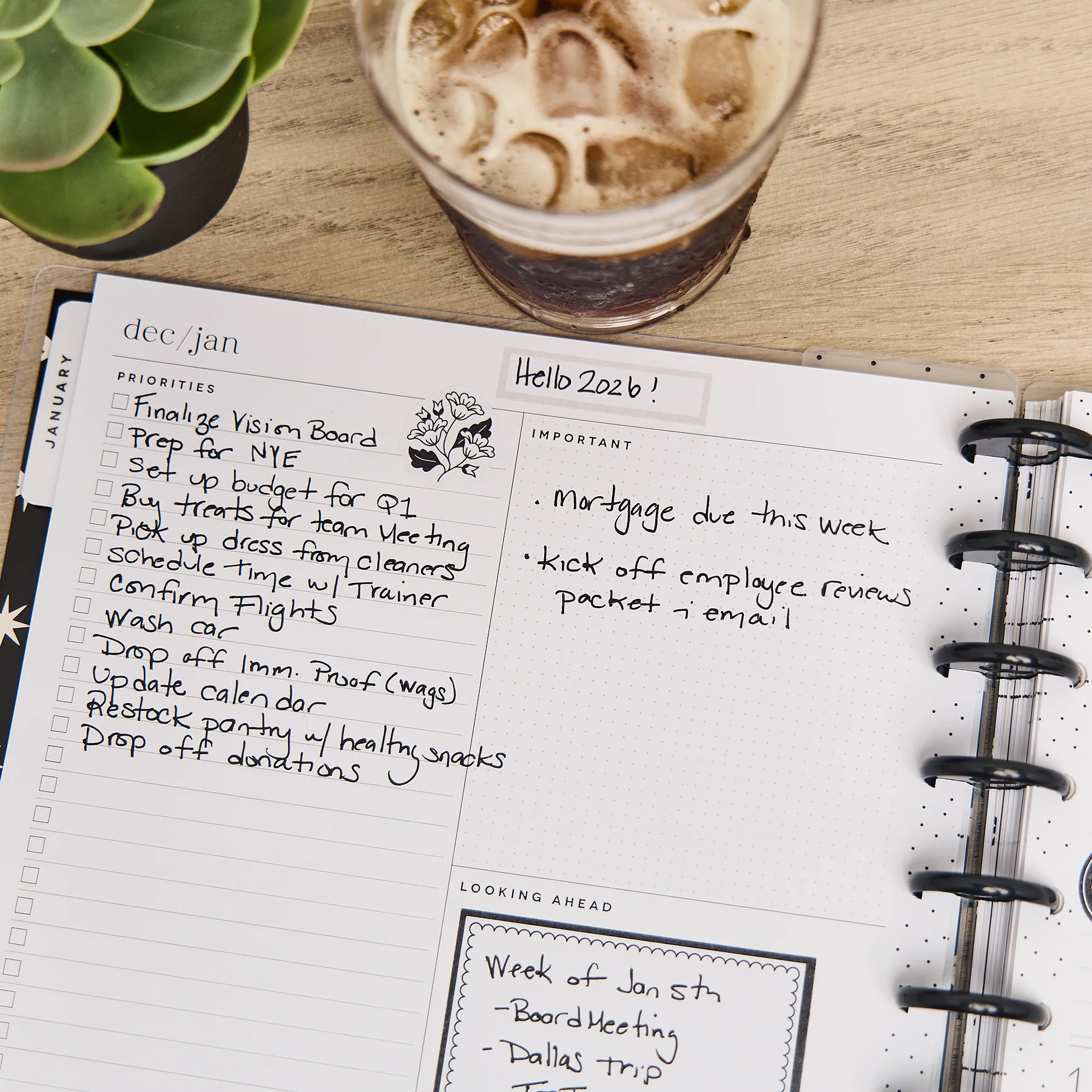 2026 Ink & Ivy Customizable Planner - Big Dashboard Layout - 12 Months - Image 11