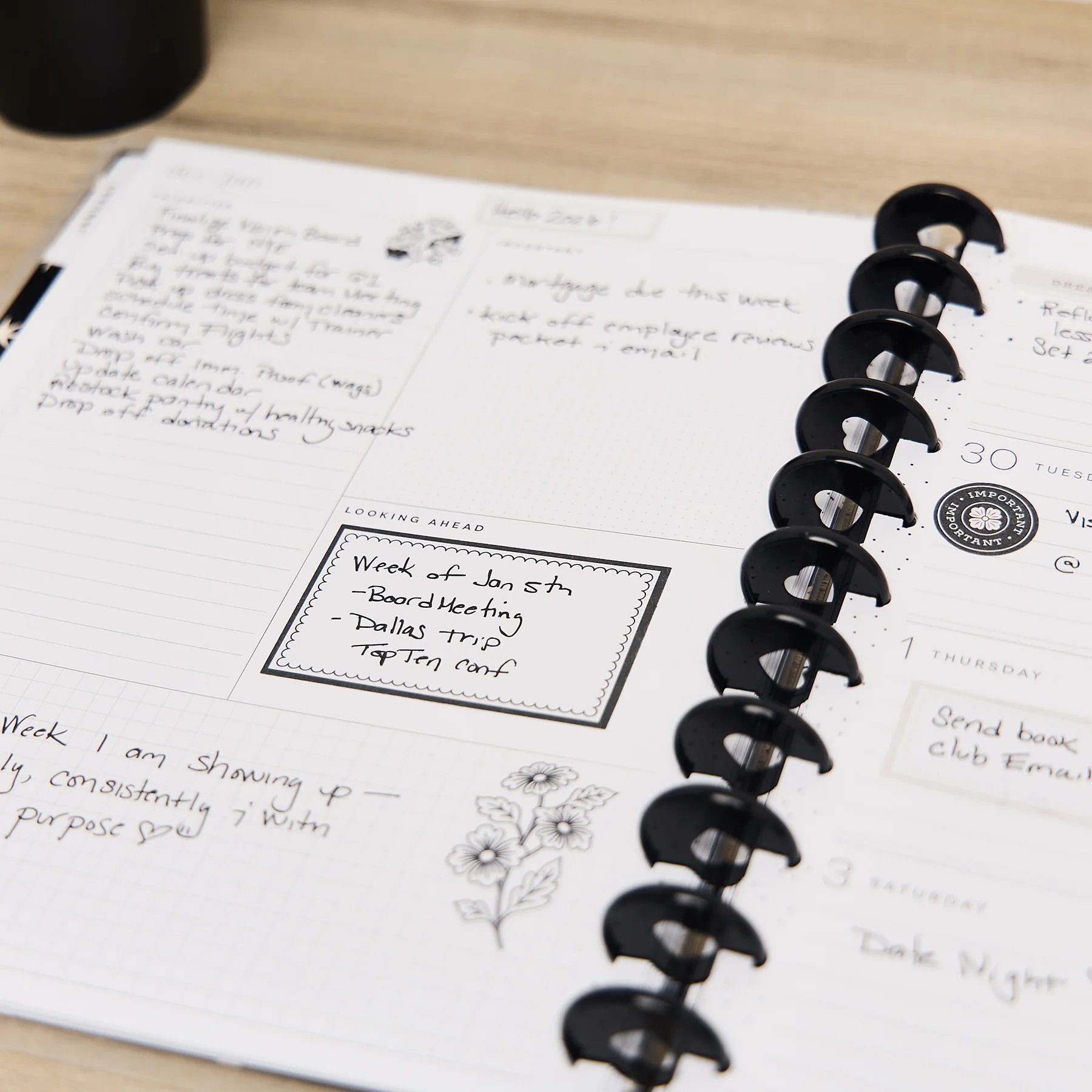 2026 Ink & Ivy Customizable Planner - Big Dashboard Layout - 12 Months - Image 13