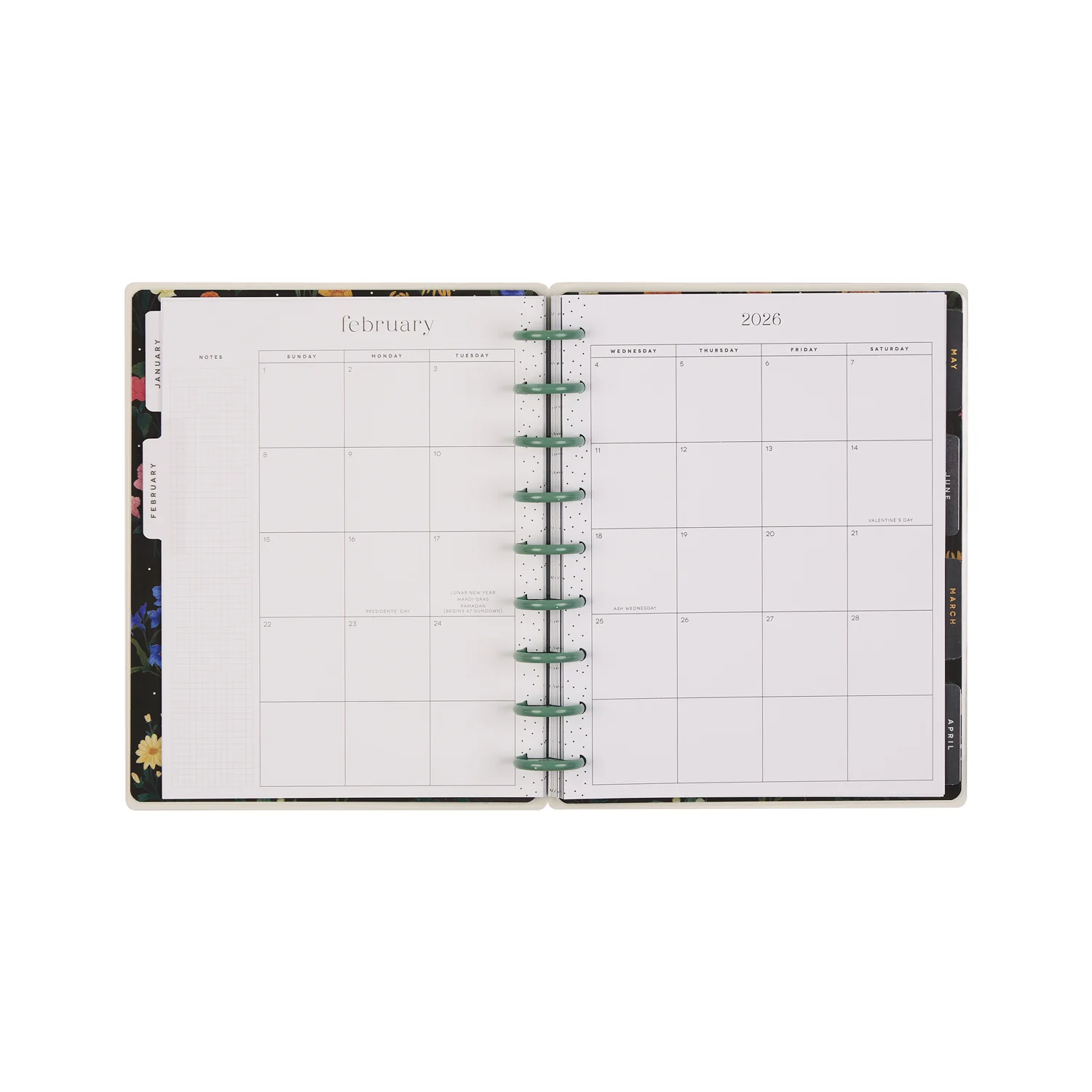 2026 Noir Garden Customizable Planner - Classic Horizontal Layout - 12 Months - Image 13