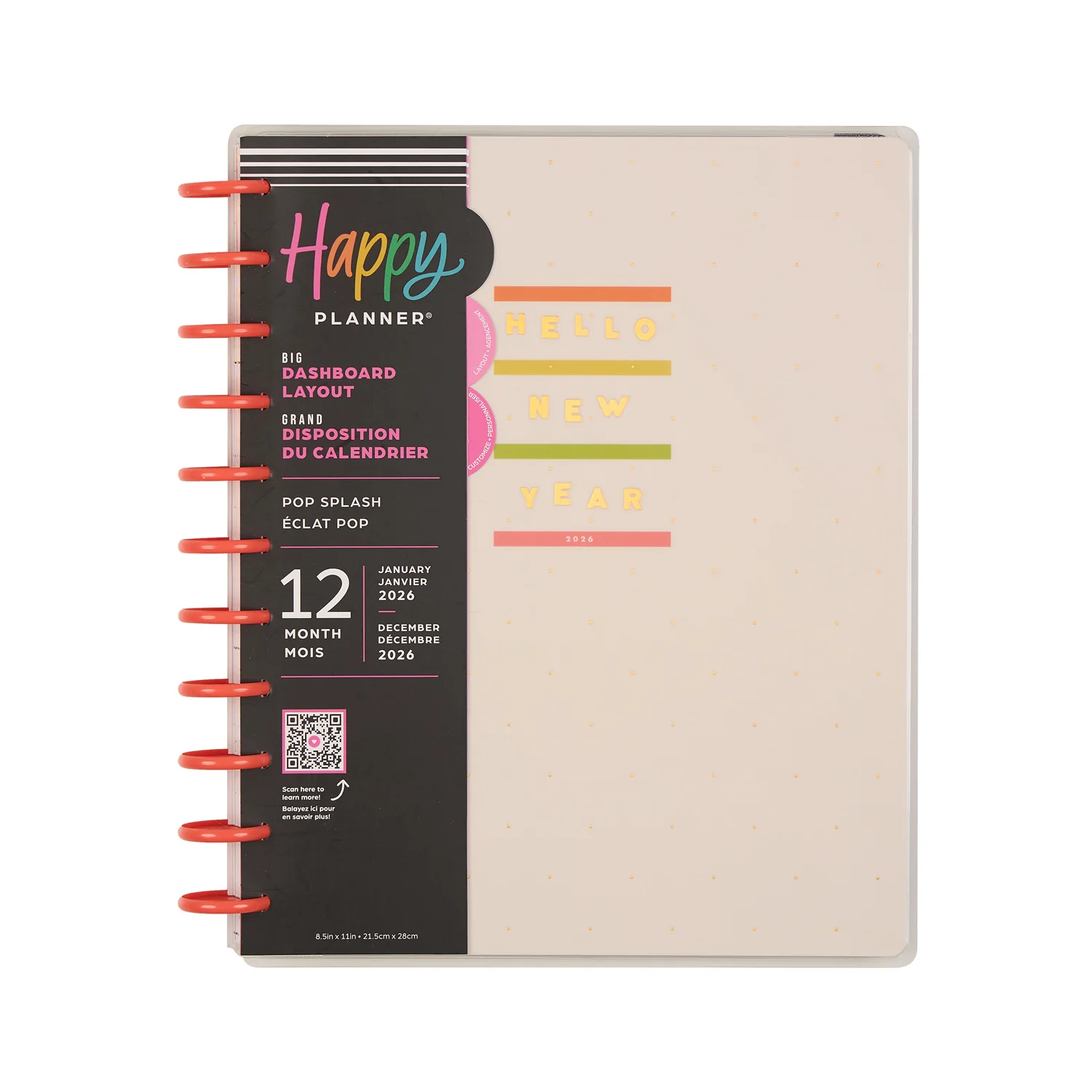 2026 Pop Splash Customizable Planner - Big Dashboard Layout - 12 Months - Image 21