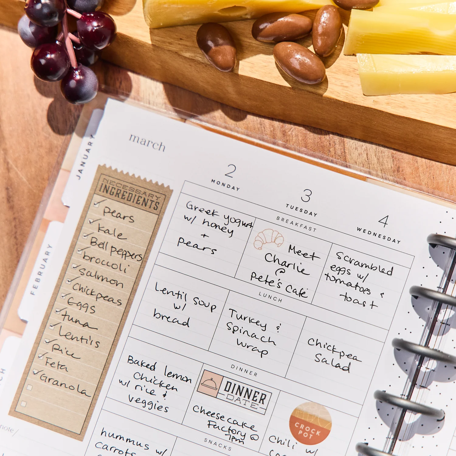 2026 Rustic Roots Customizable Meal Planner - Classic Meal Planning Layout - 12 Months - Image 5