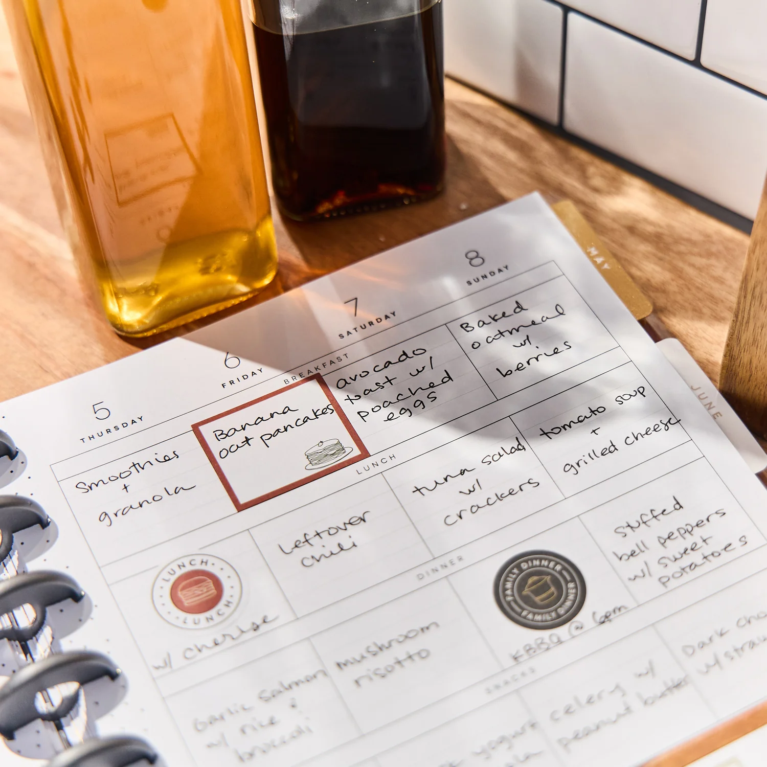 2026 Rustic Roots Customizable Meal Planner - Classic Meal Planning Layout - 12 Months - Image 6