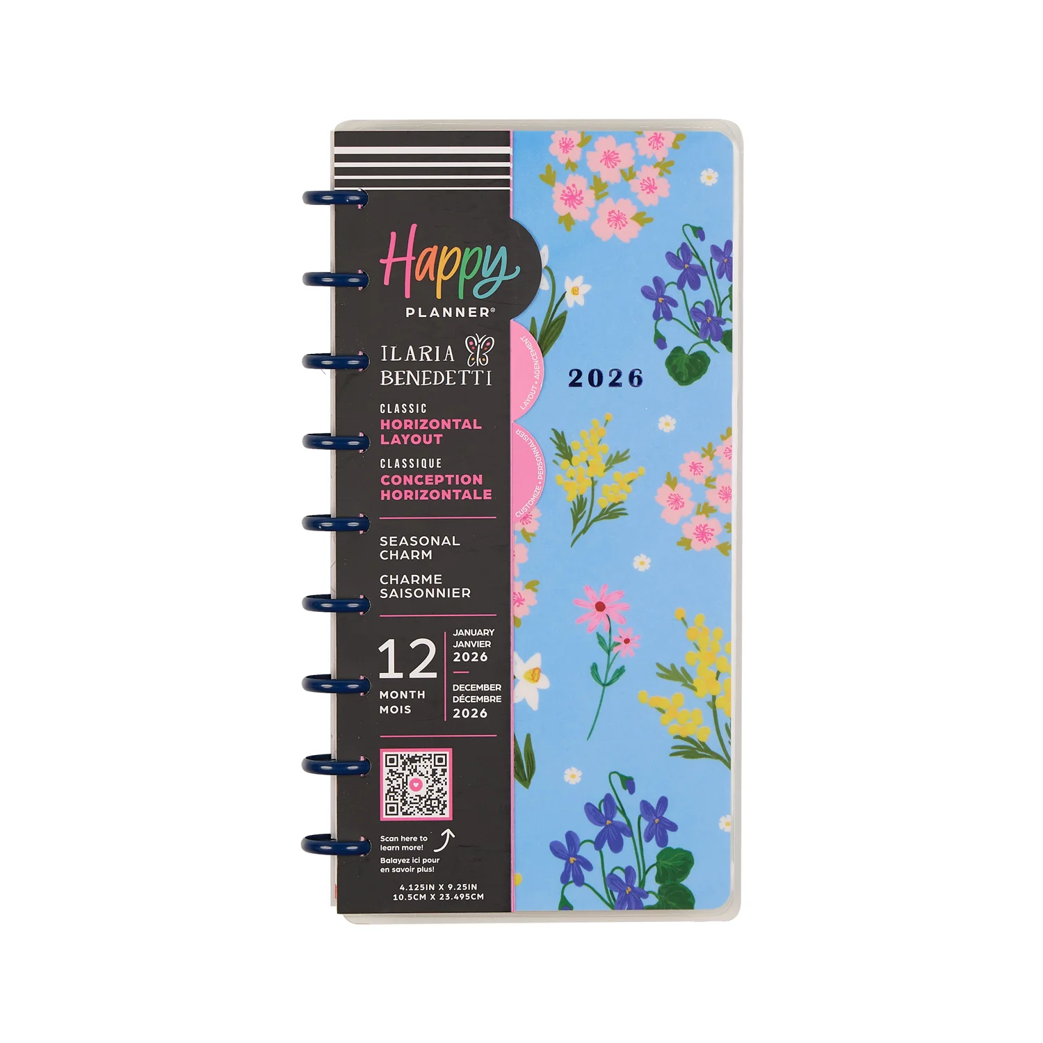 2026 Seasonal Charm Customizable Planner - Skinny Classic Horizontal Layout - 12 Months - Image 16
